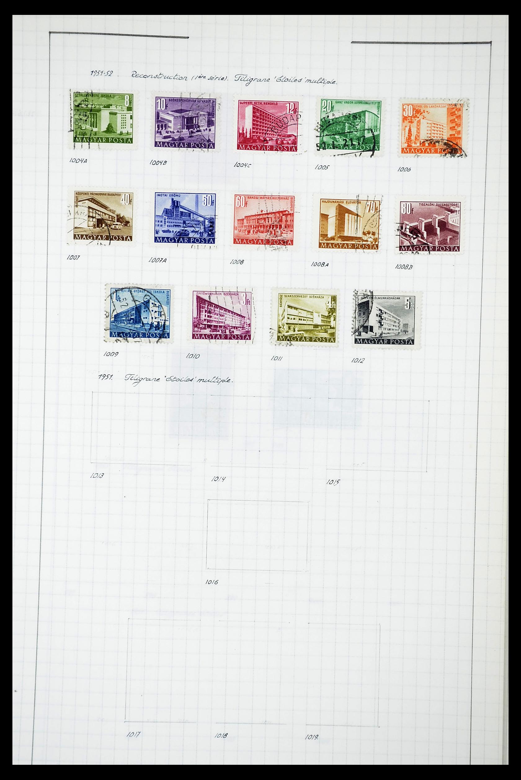 34627 051 - Postzegelverzameling 34627 Hongarije 1871-1950.