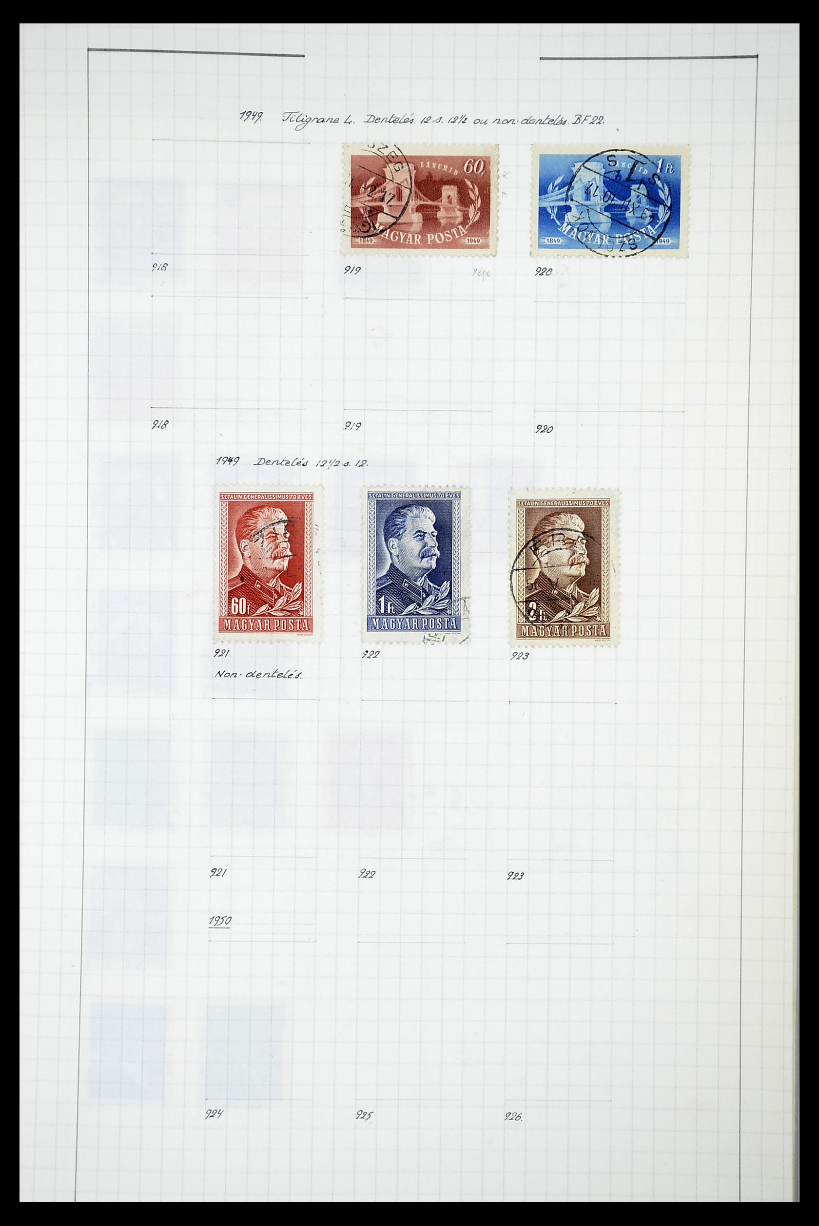 34627 057 - Postzegelverzameling 34627 Hongarije 1871-1950.
