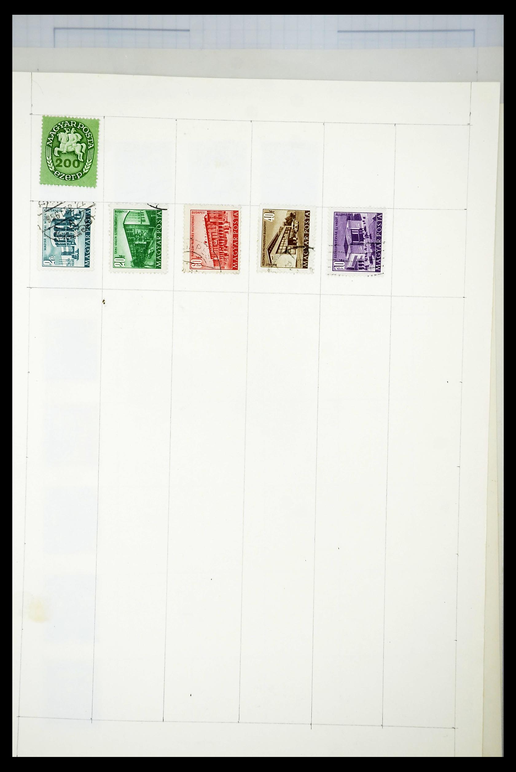 34627 059 - Postzegelverzameling 34627 Hongarije 1871-1950.
