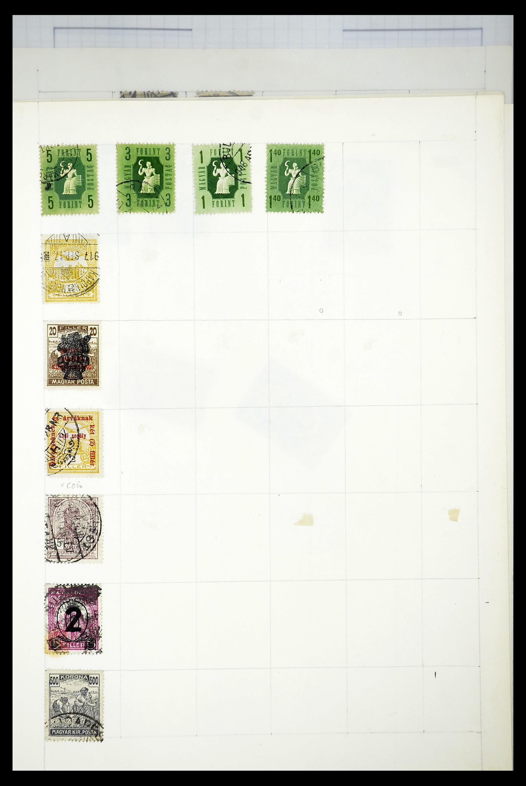 34627 060 - Postzegelverzameling 34627 Hongarije 1871-1950.