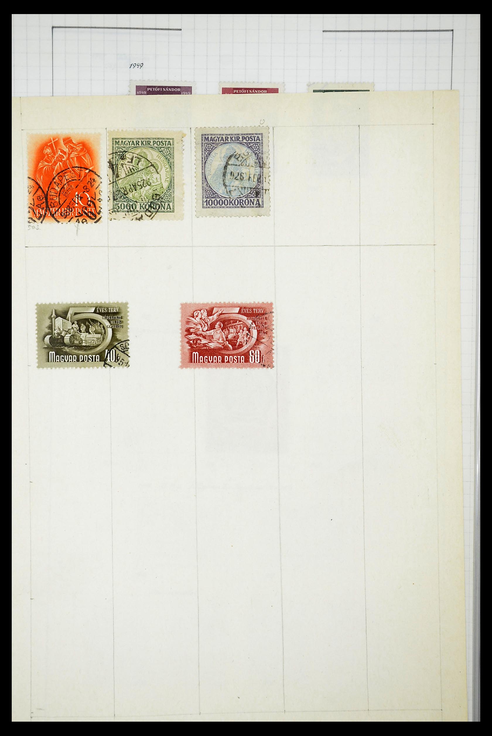 34627 064 - Postzegelverzameling 34627 Hongarije 1871-1950.