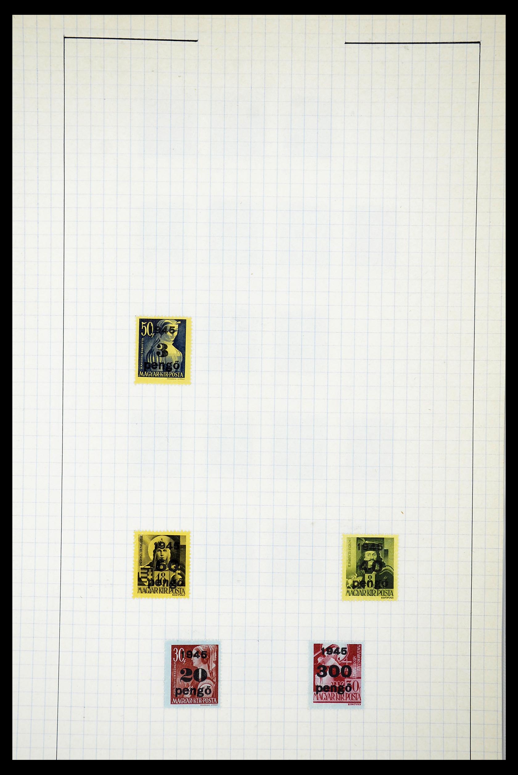 34627 076 - Postzegelverzameling 34627 Hongarije 1871-1950.