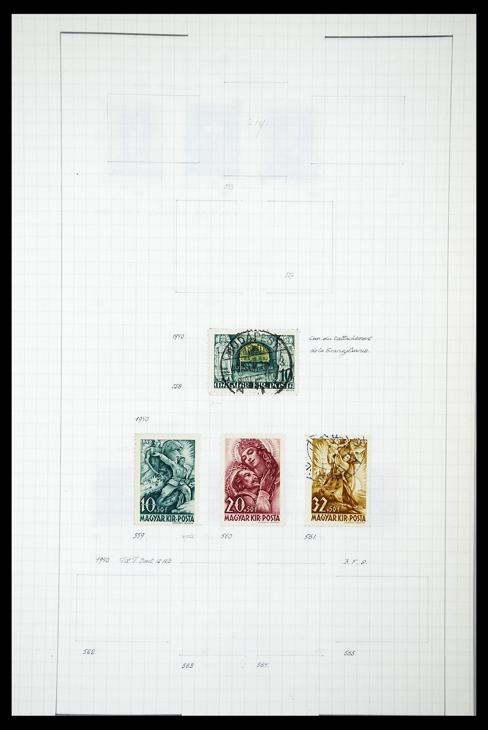34627 085 - Postzegelverzameling 34627 Hongarije 1871-1950.