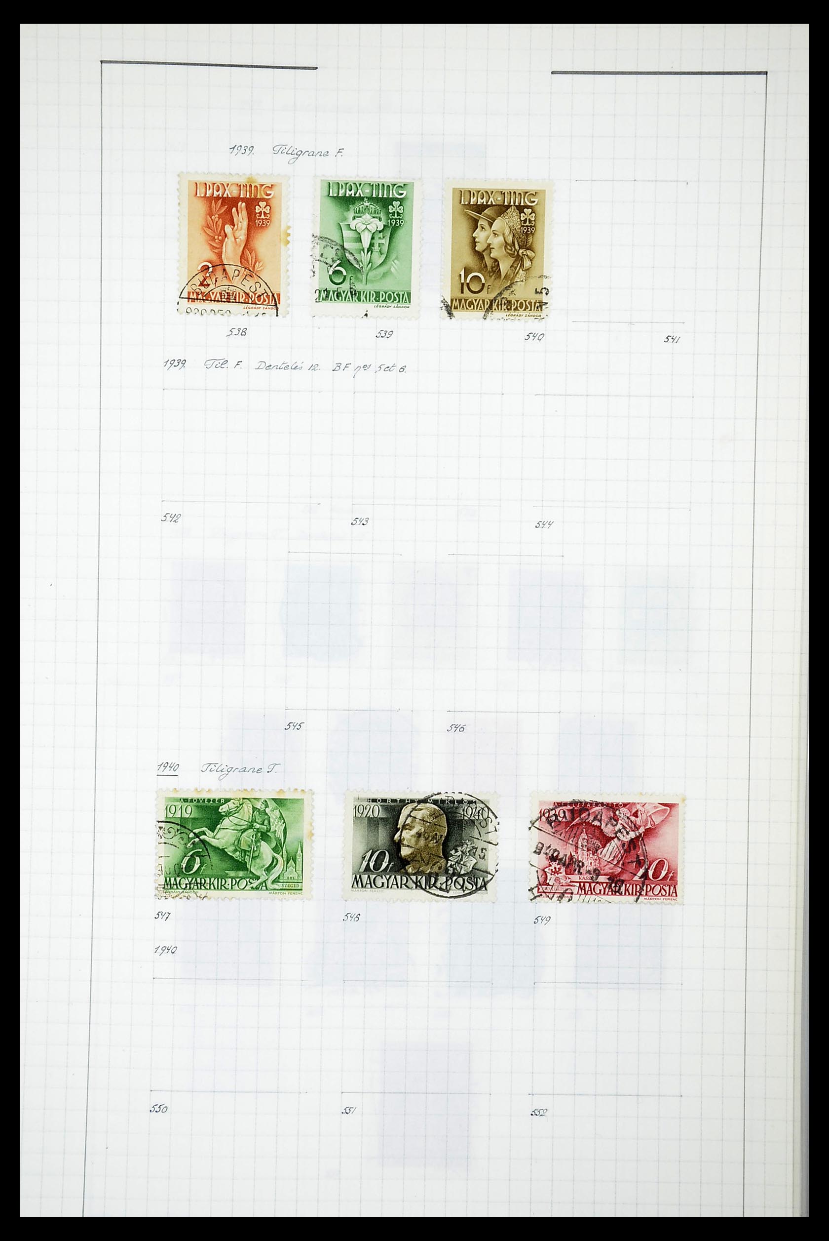 34627 086 - Postzegelverzameling 34627 Hongarije 1871-1950.