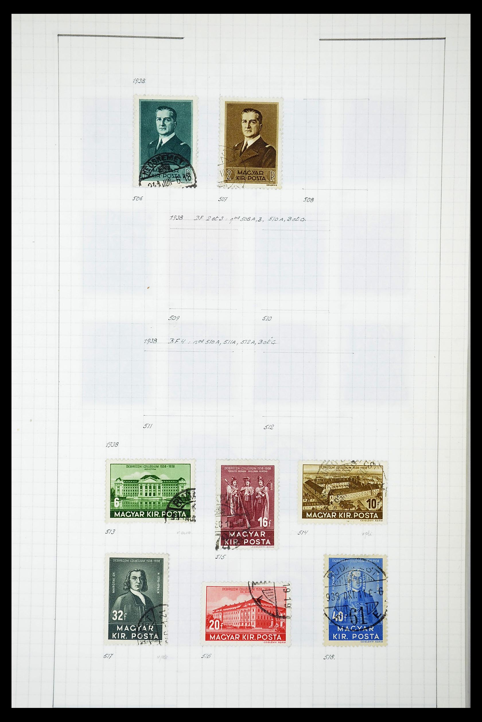 34627 088 - Postzegelverzameling 34627 Hongarije 1871-1950.