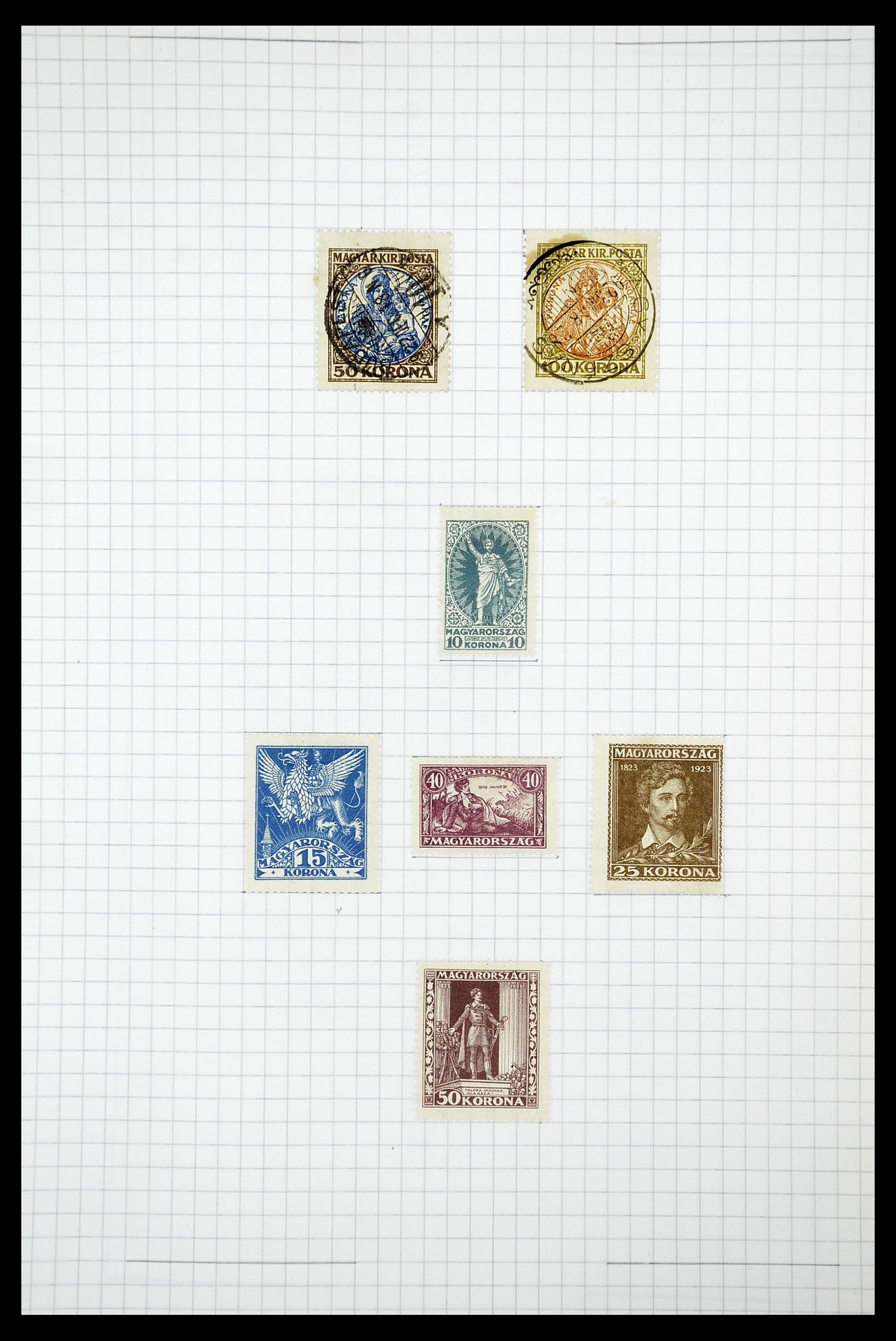 34627 101 - Postzegelverzameling 34627 Hongarije 1871-1950.
