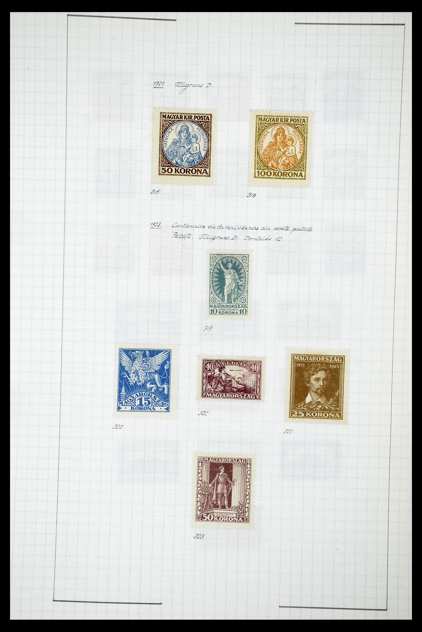 34627 102 - Postzegelverzameling 34627 Hongarije 1871-1950.