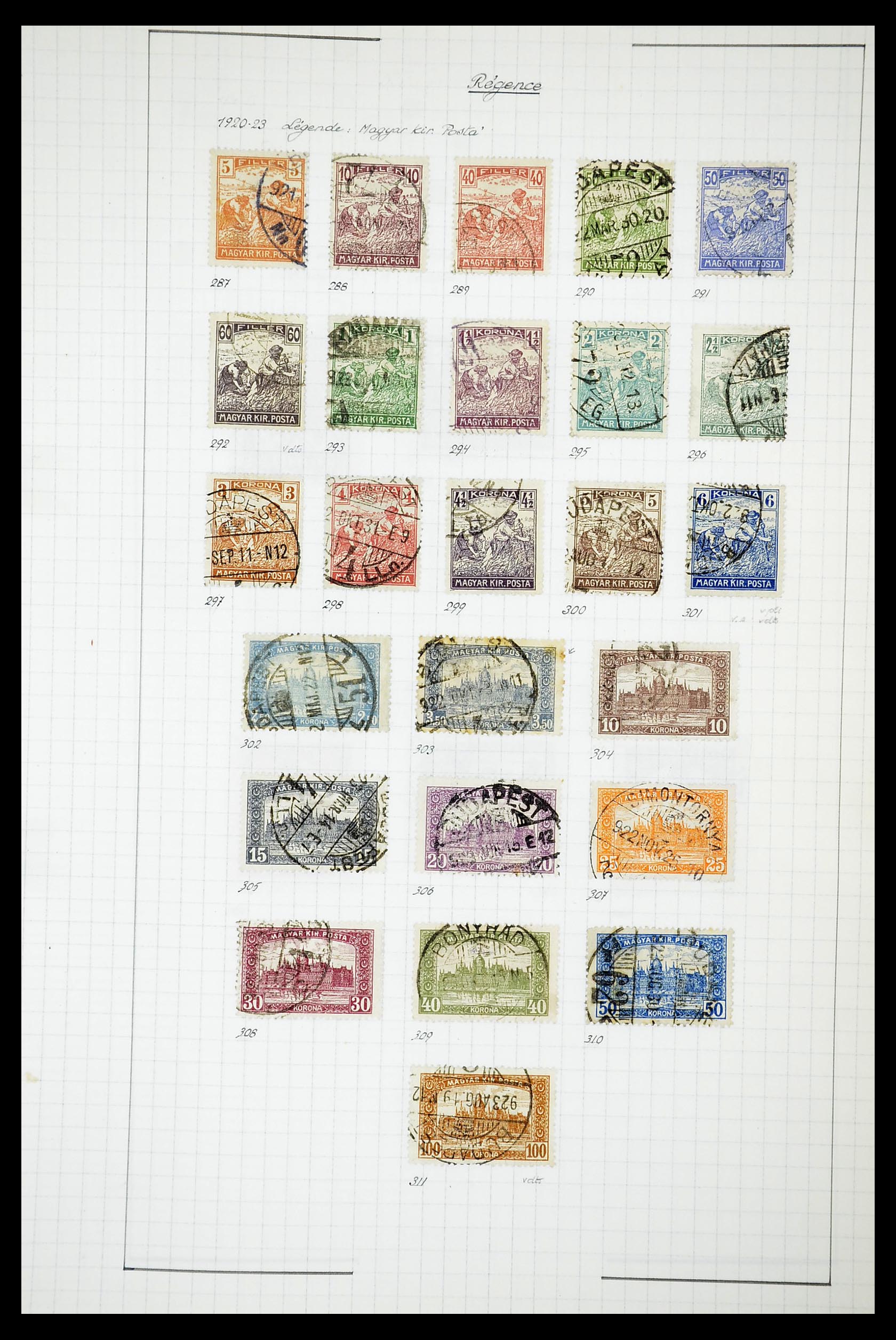 34627 105 - Postzegelverzameling 34627 Hongarije 1871-1950.