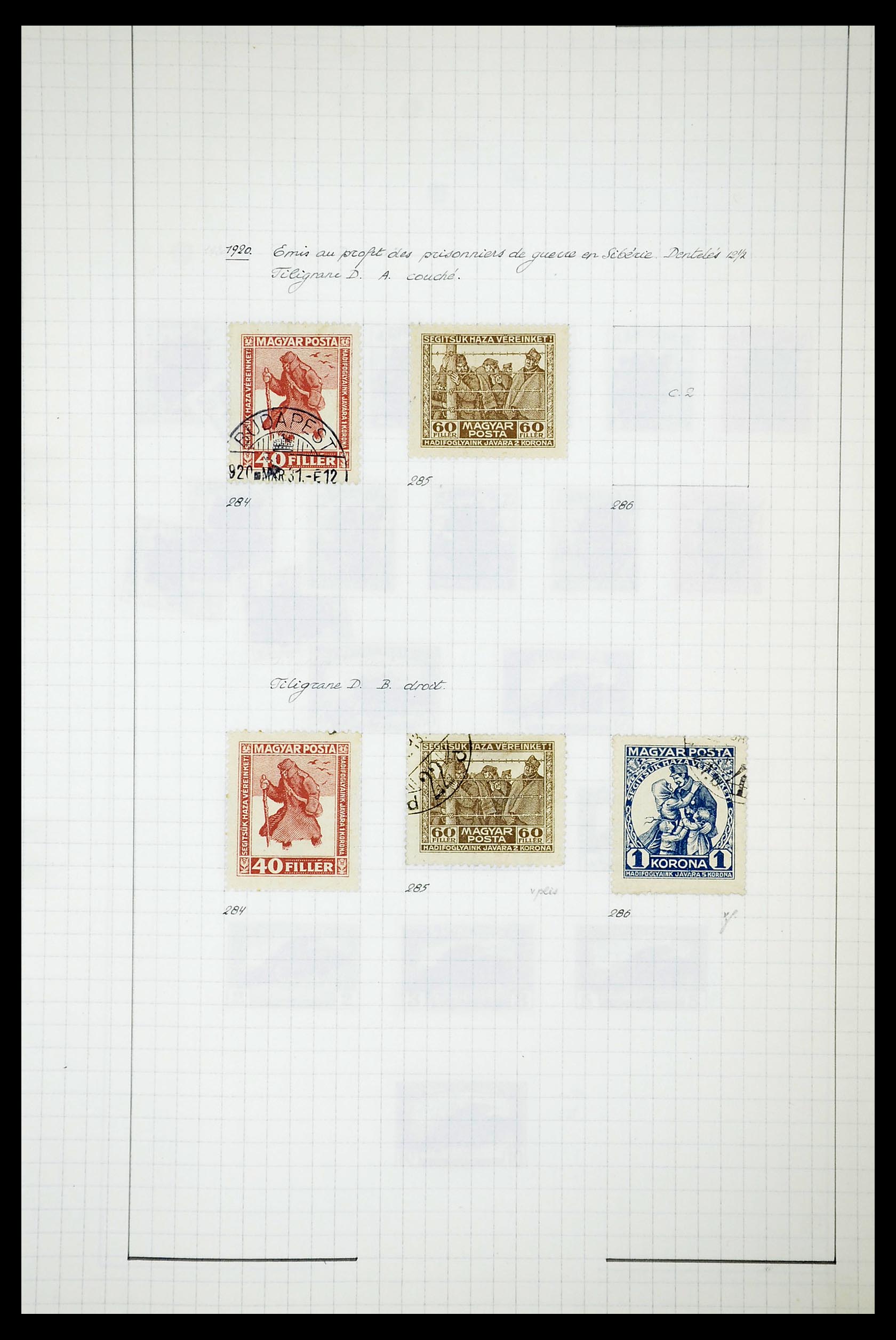 34627 106 - Postzegelverzameling 34627 Hongarije 1871-1950.