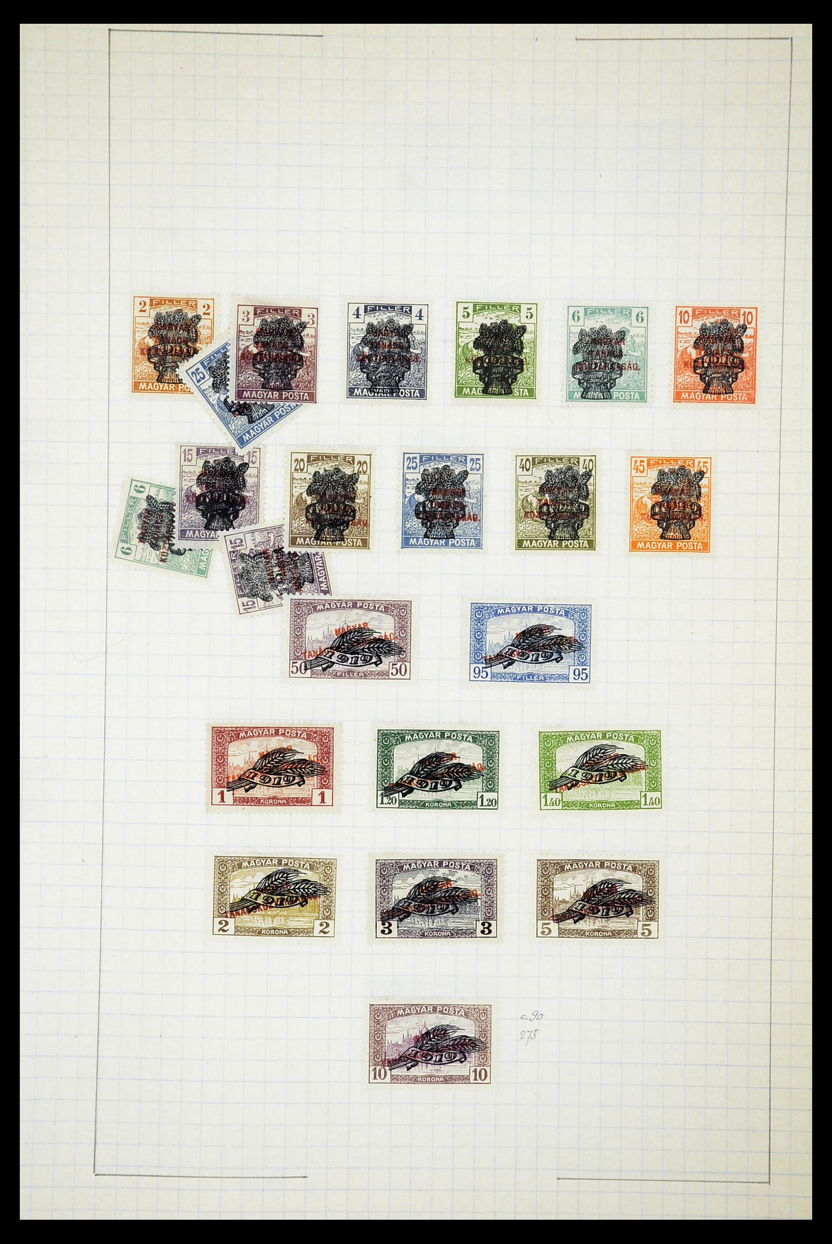 34627 107 - Postzegelverzameling 34627 Hongarije 1871-1950.