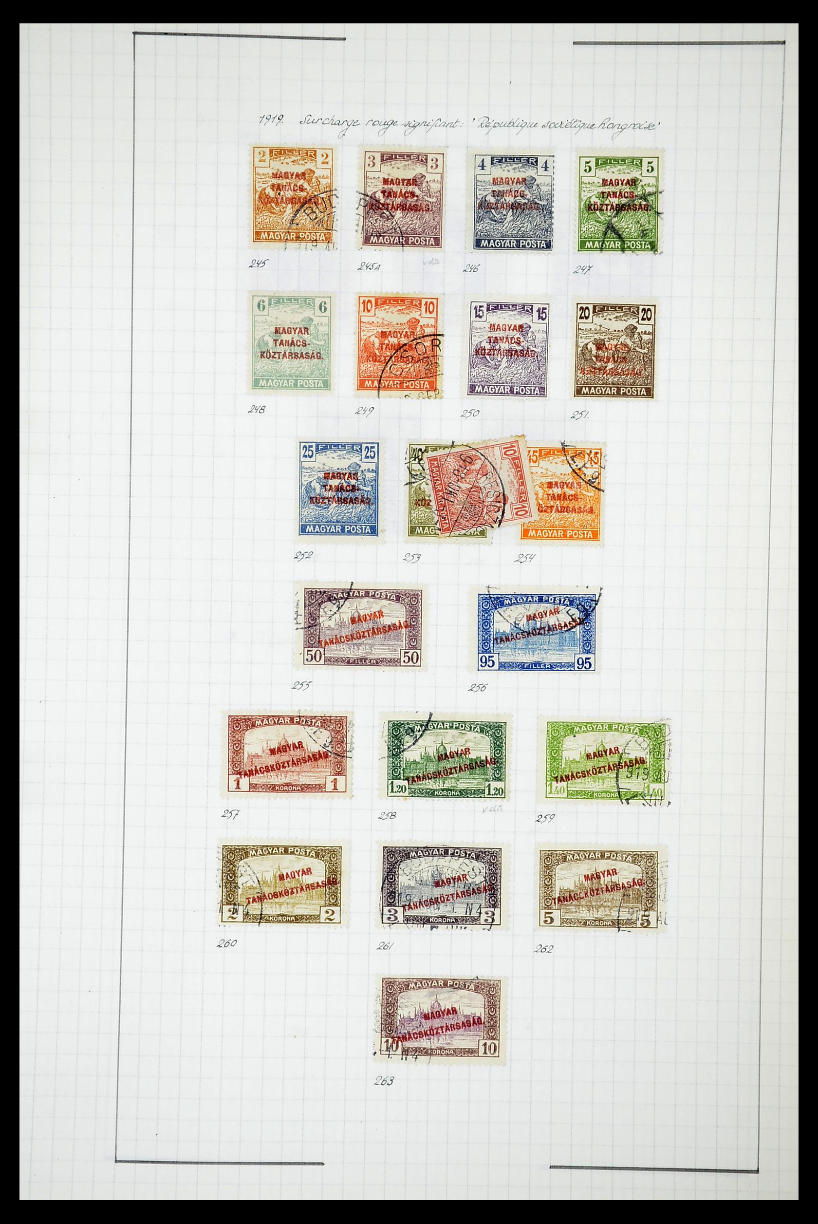 34627 110 - Postzegelverzameling 34627 Hongarije 1871-1950.