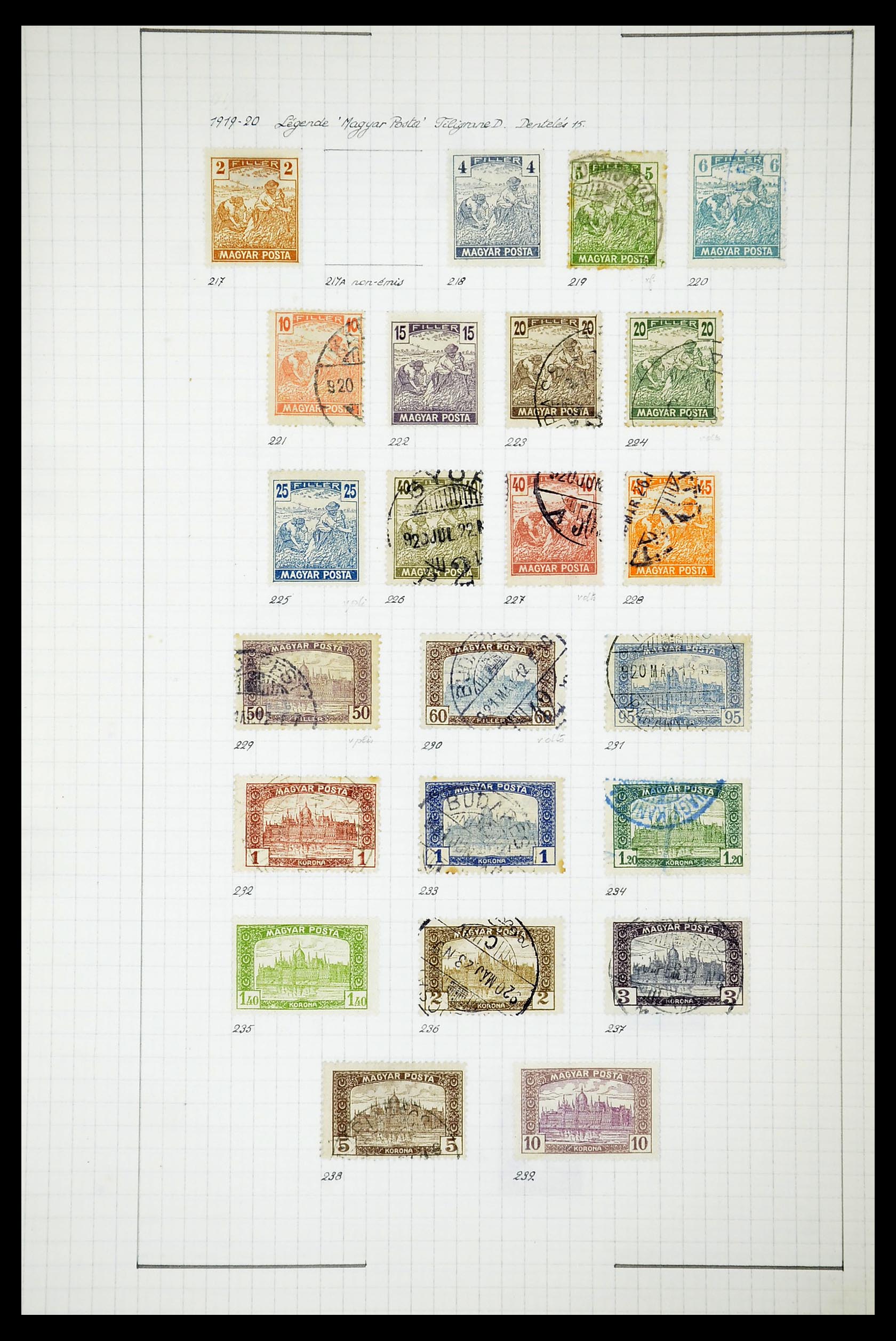 34627 112 - Postzegelverzameling 34627 Hongarije 1871-1950.