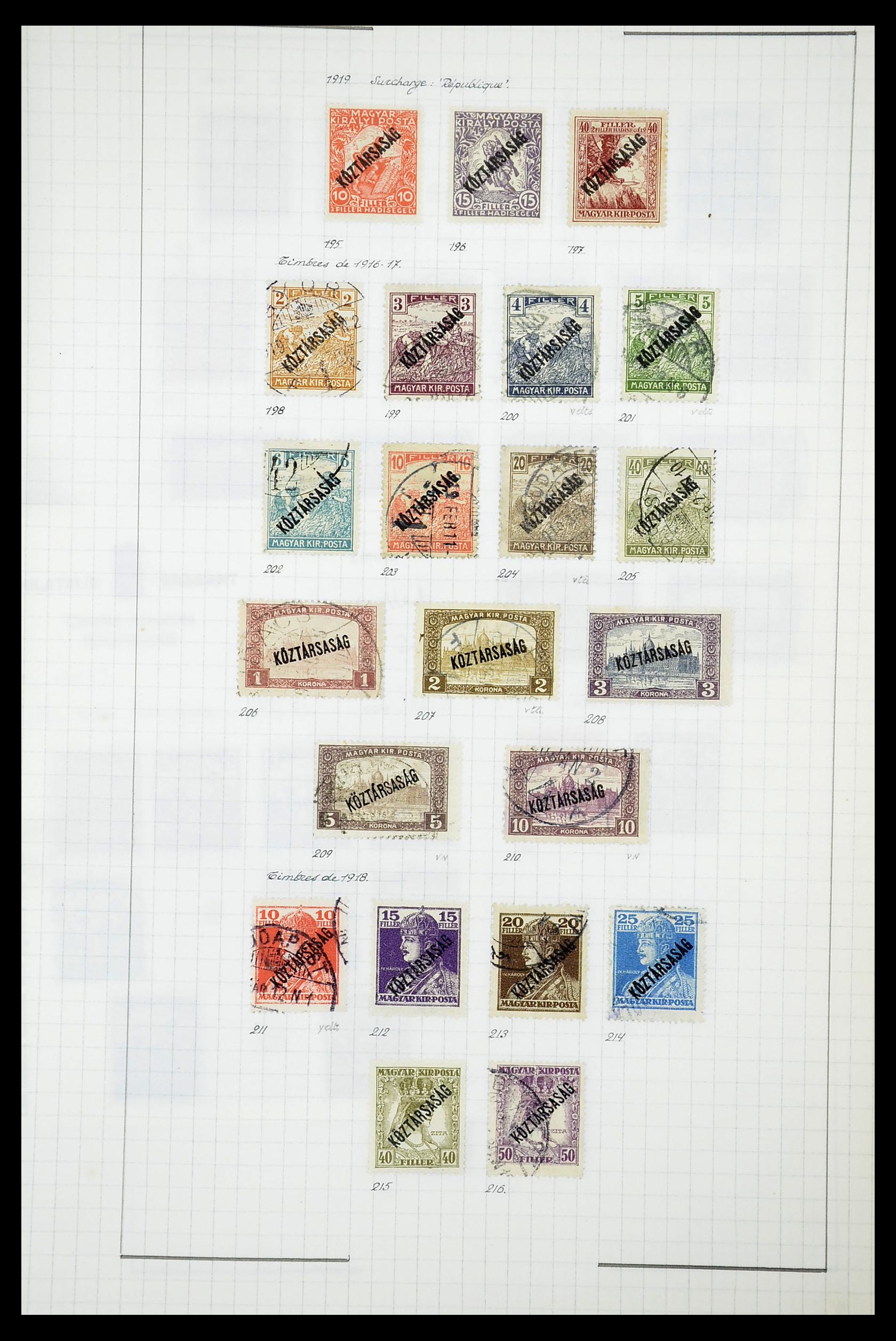 34627 114 - Postzegelverzameling 34627 Hongarije 1871-1950.
