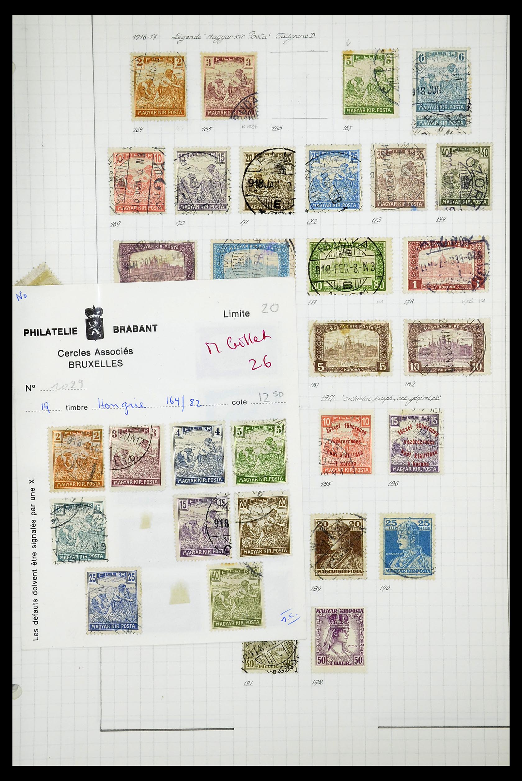 34627 115 - Postzegelverzameling 34627 Hongarije 1871-1950.