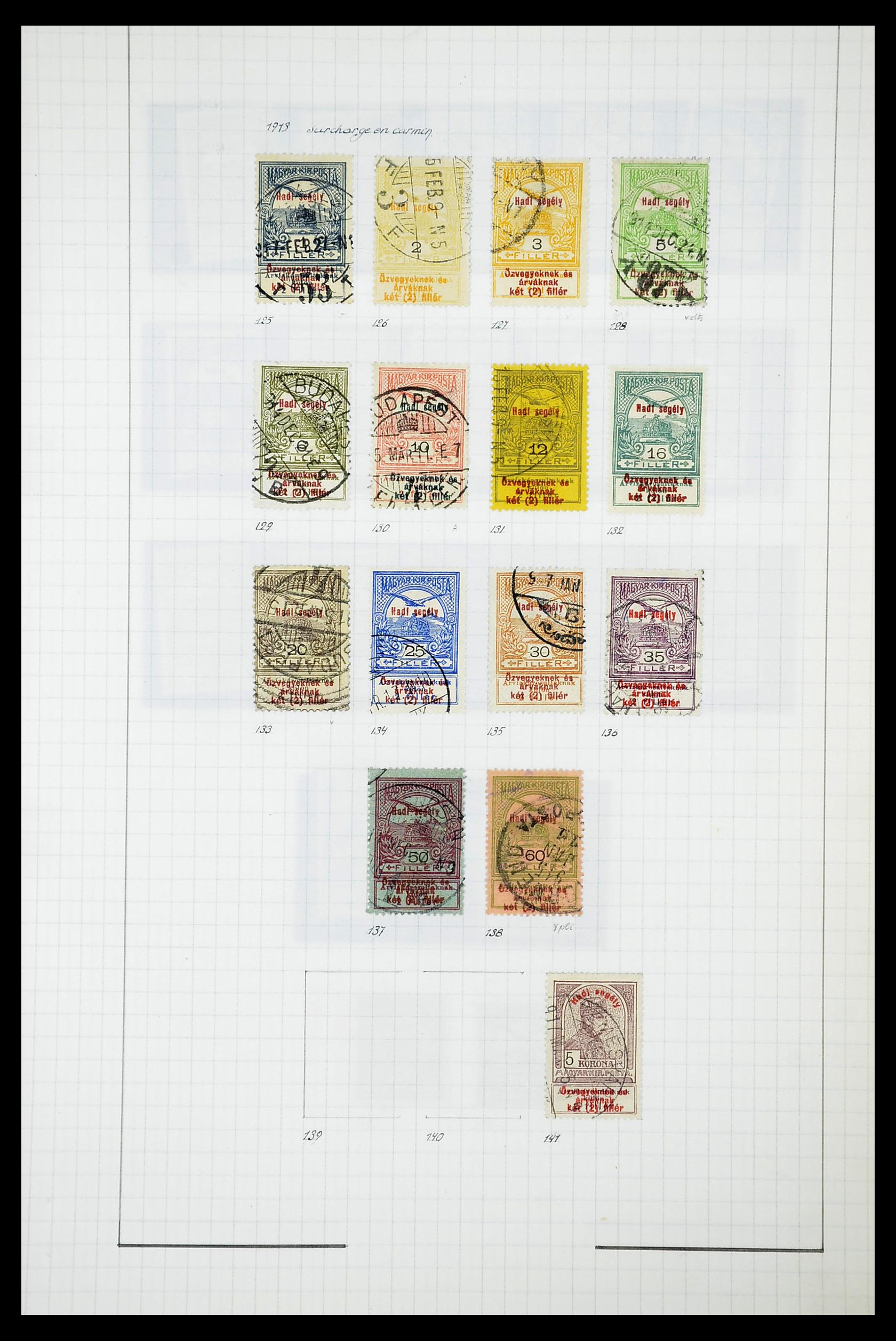 34627 120 - Postzegelverzameling 34627 Hongarije 1871-1950.