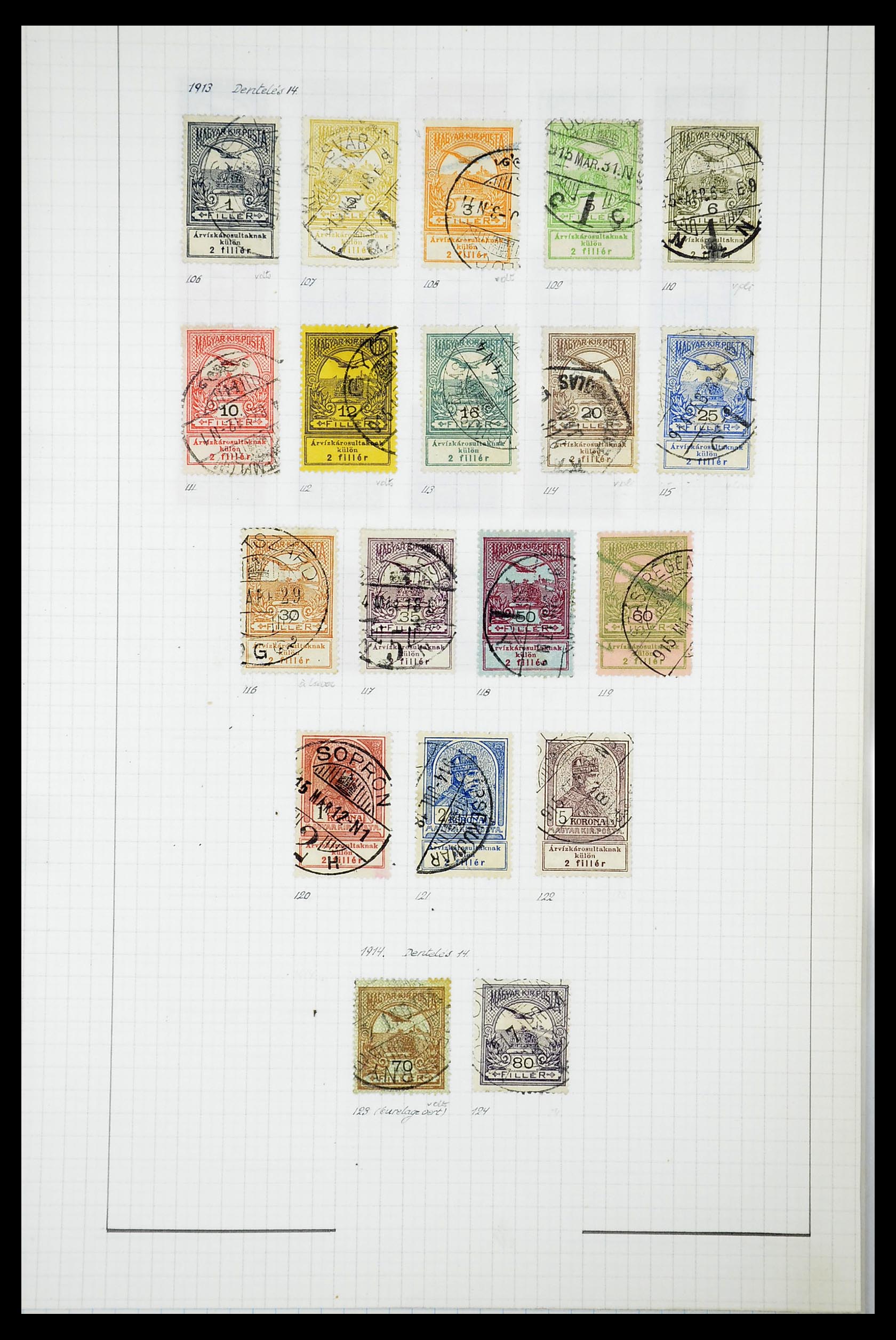 34627 122 - Postzegelverzameling 34627 Hongarije 1871-1950.