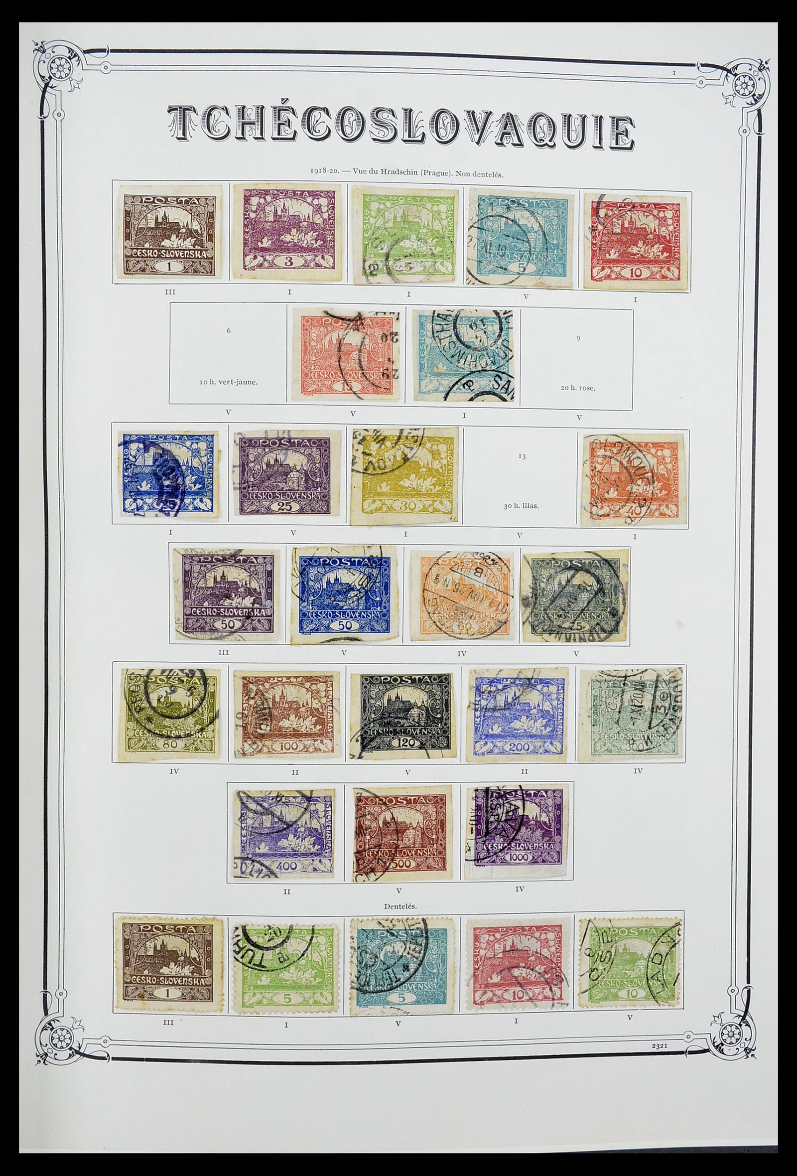 34628 001 - Postzegelverzameling 34628 Tsjechoslowakije 1918-1985.