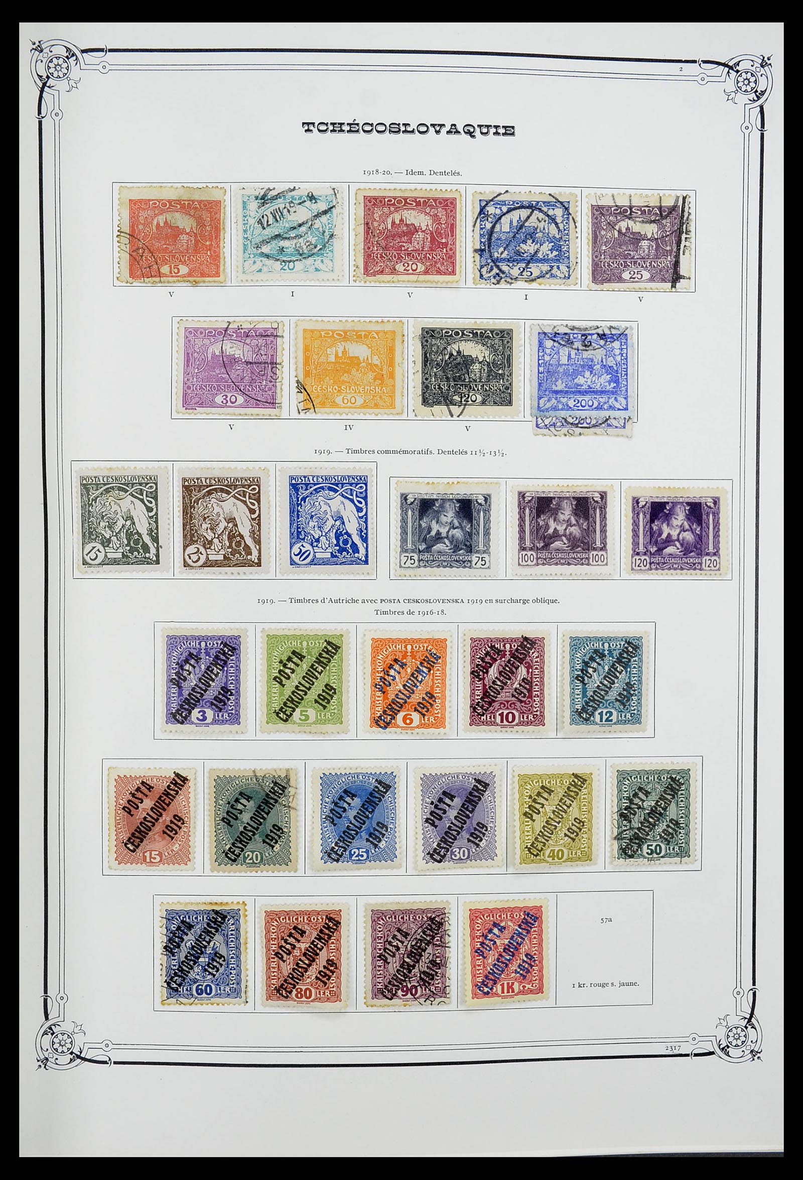 34628 002 - Postzegelverzameling 34628 Tsjechoslowakije 1918-1985.