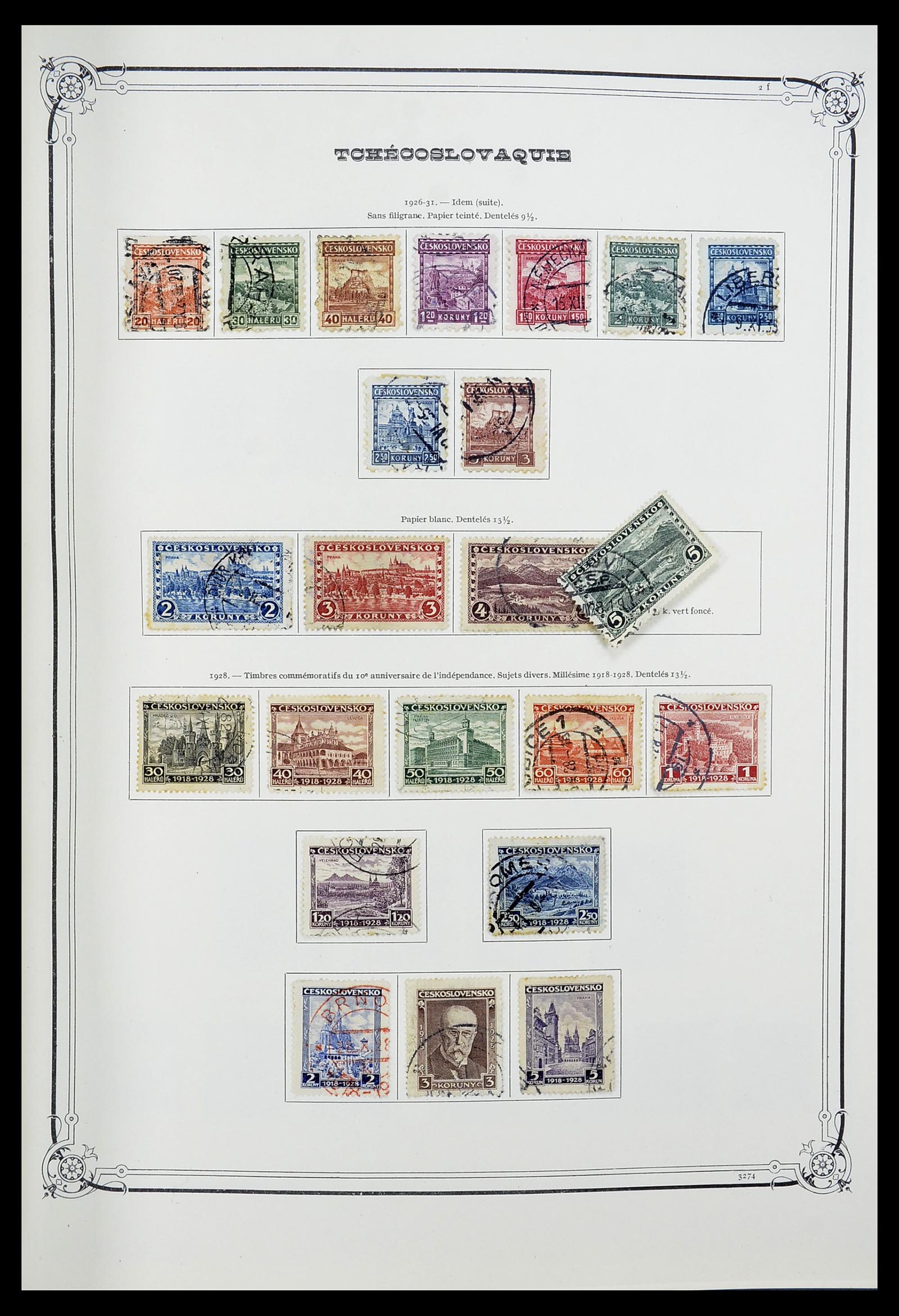 34628 010 - Postzegelverzameling 34628 Tsjechoslowakije 1918-1985.