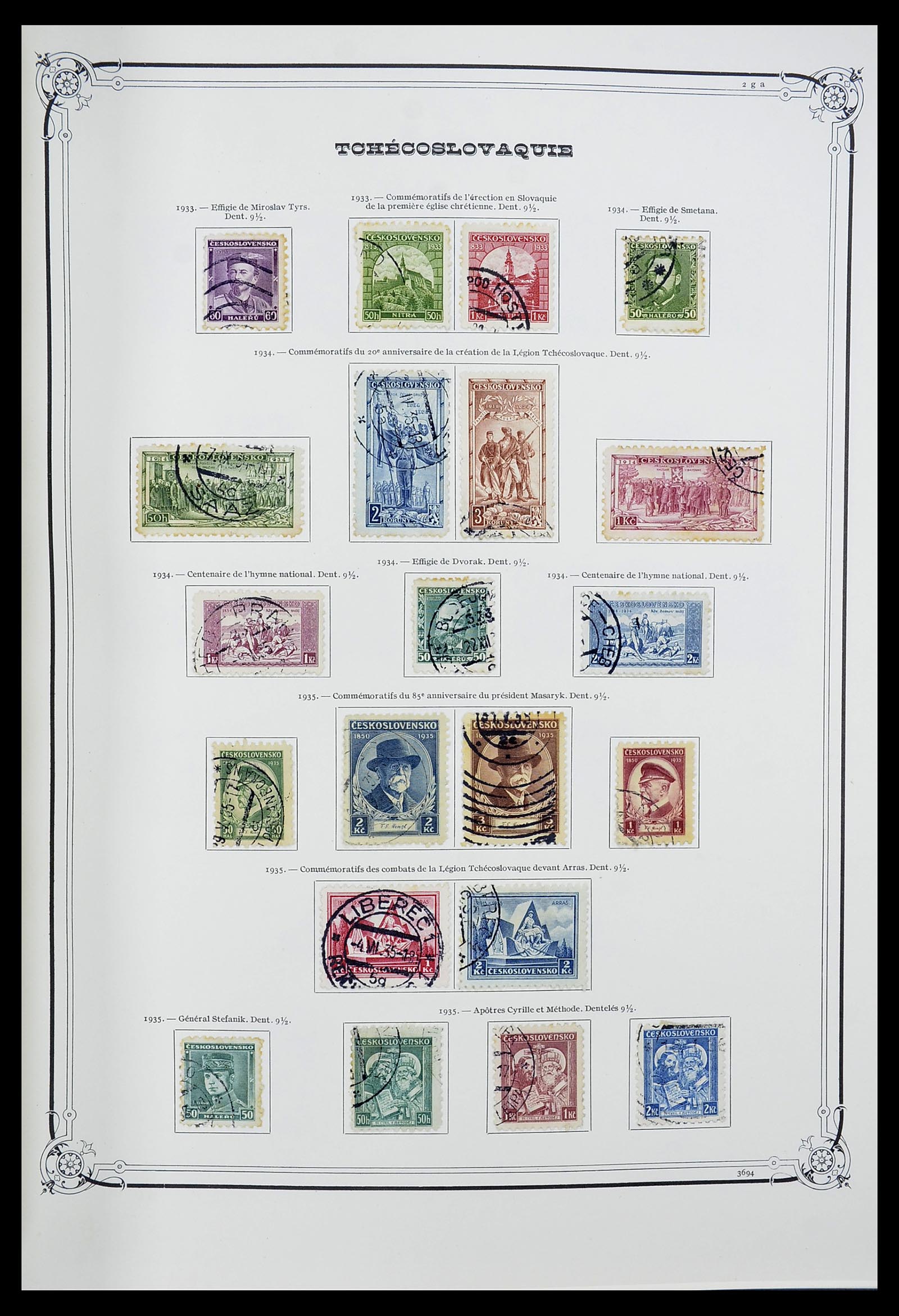 34628 012 - Postzegelverzameling 34628 Tsjechoslowakije 1918-1985.