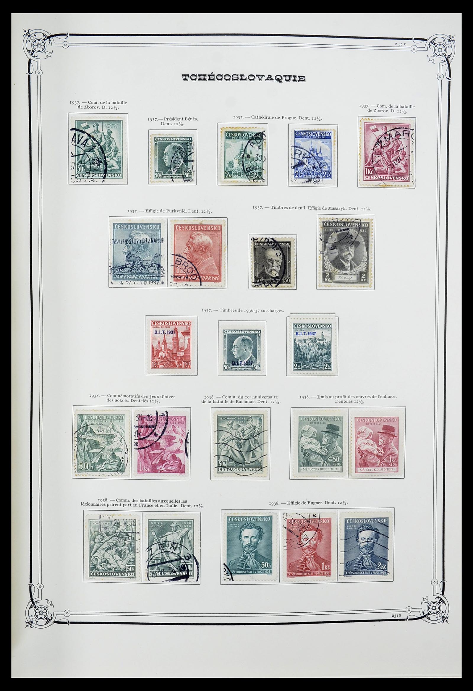 34628 014 - Postzegelverzameling 34628 Tsjechoslowakije 1918-1985.