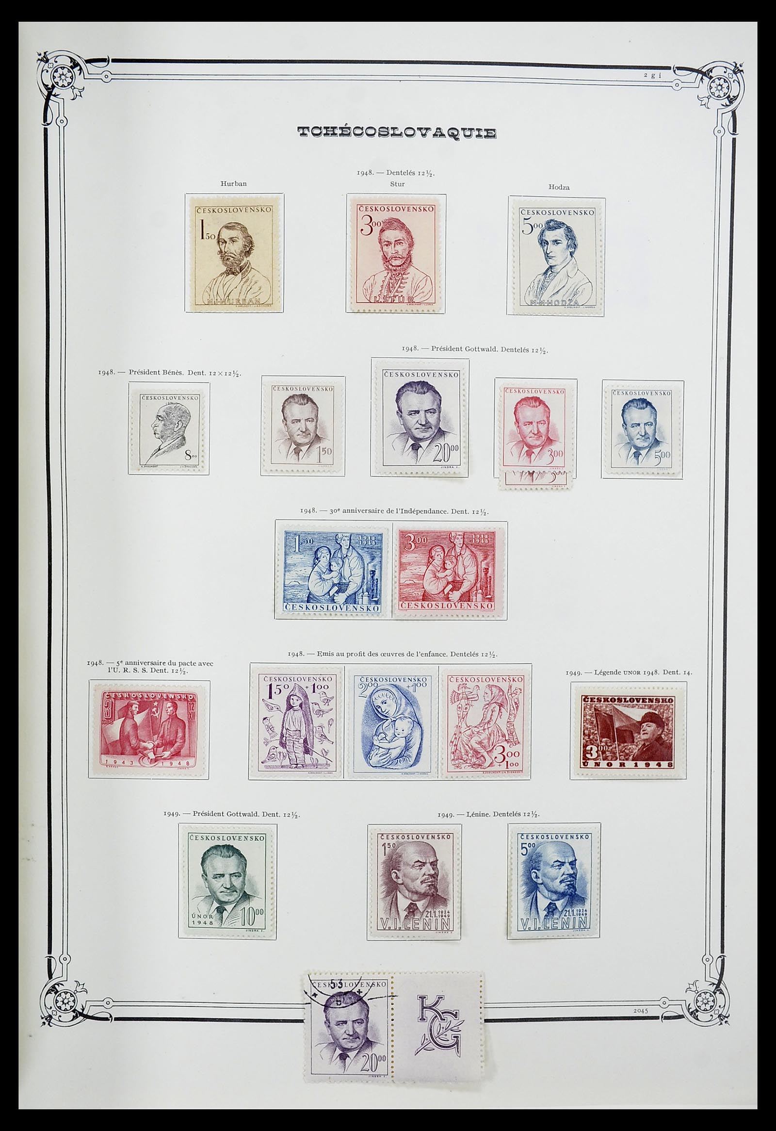 34628 020 - Postzegelverzameling 34628 Tsjechoslowakije 1918-1985.
