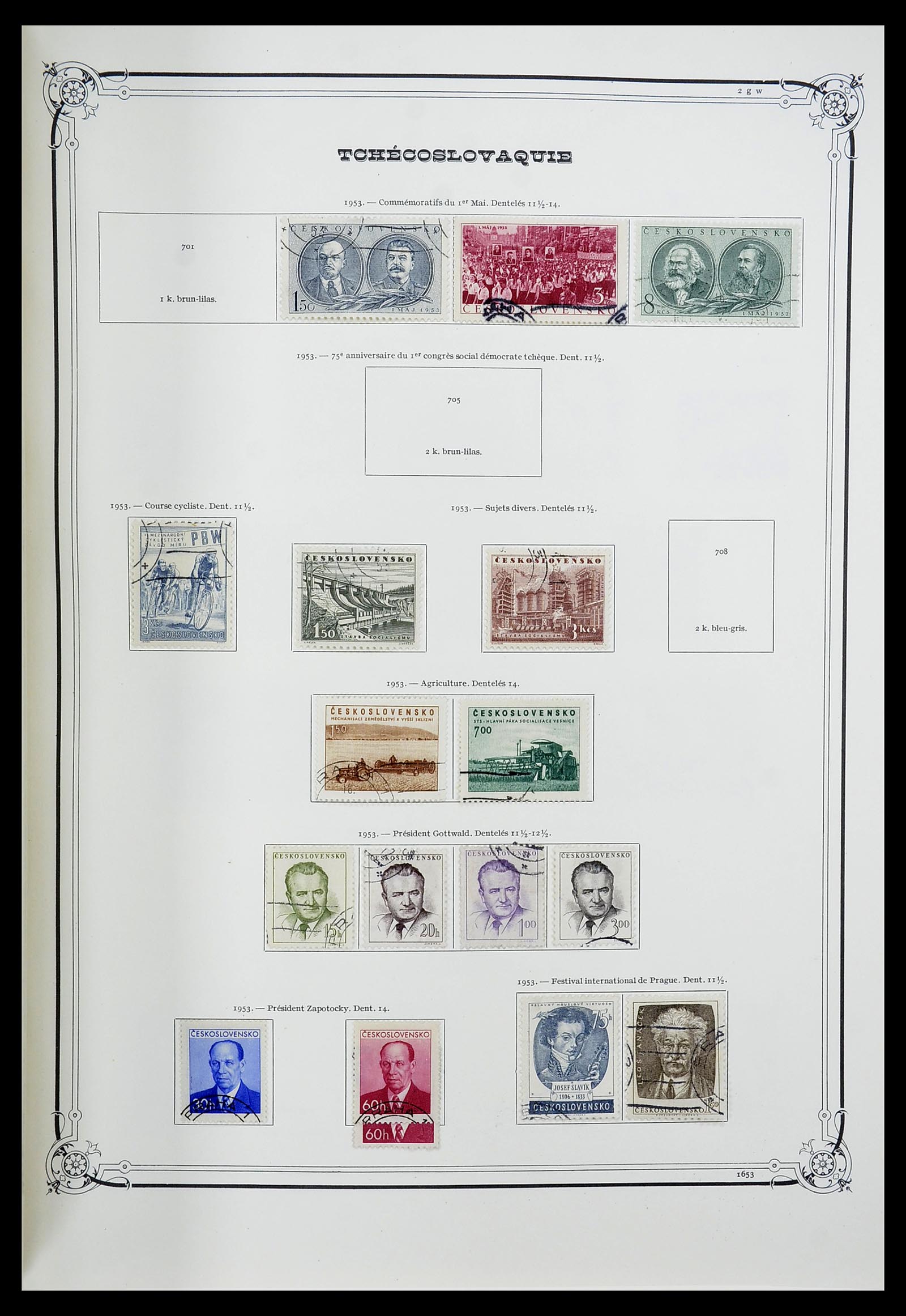 34628 033 - Postzegelverzameling 34628 Tsjechoslowakije 1918-1985.