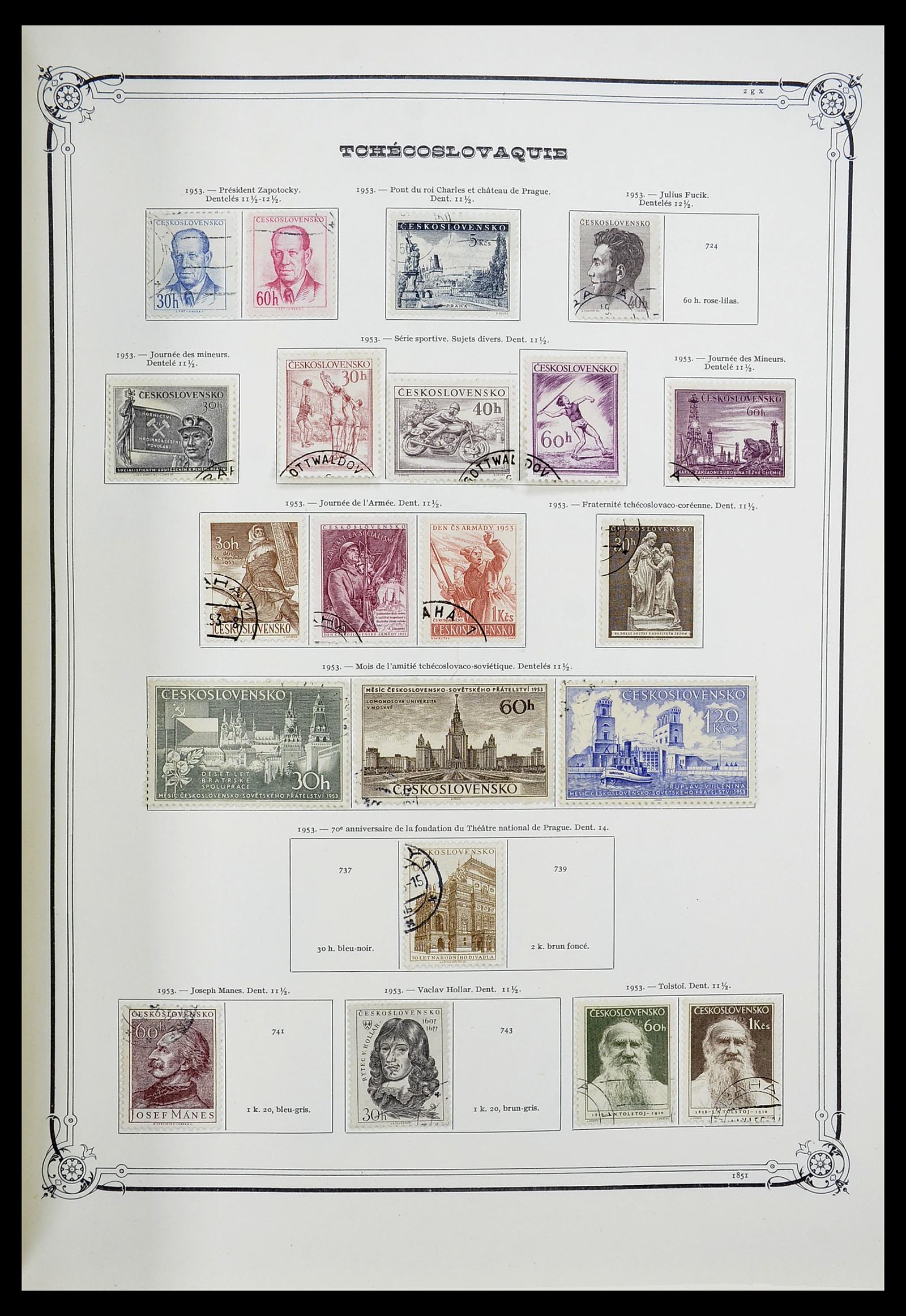 34628 034 - Postzegelverzameling 34628 Tsjechoslowakije 1918-1985.