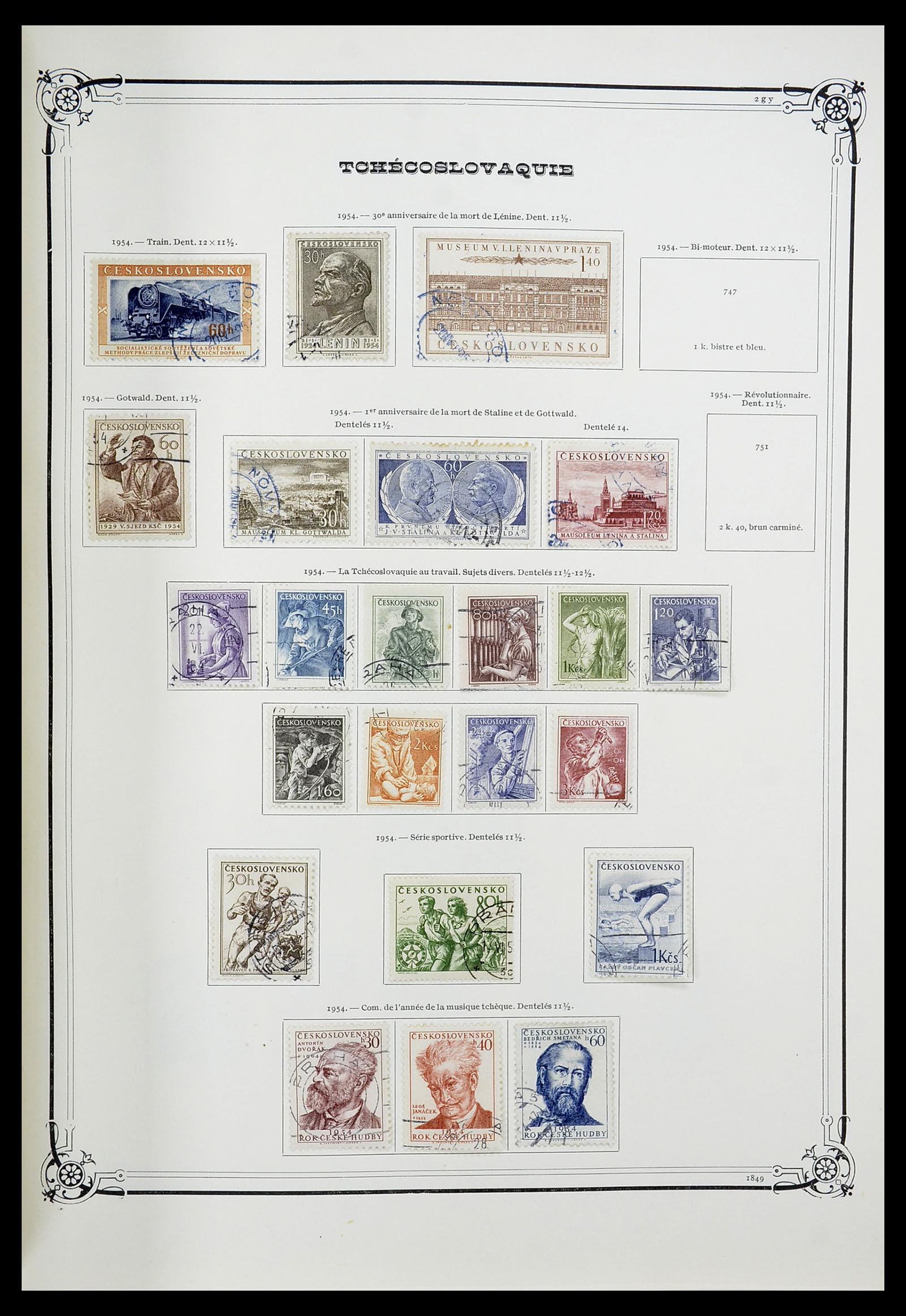 34628 035 - Postzegelverzameling 34628 Tsjechoslowakije 1918-1985.
