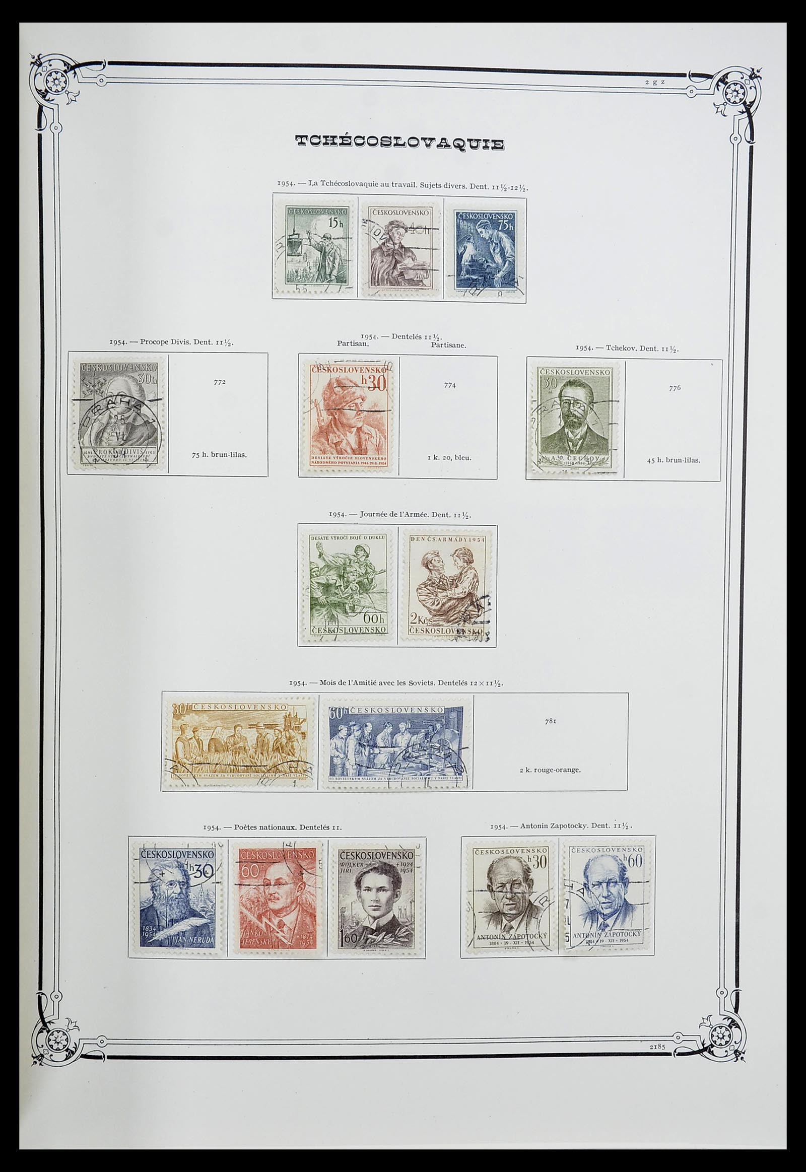 34628 036 - Postzegelverzameling 34628 Tsjechoslowakije 1918-1985.
