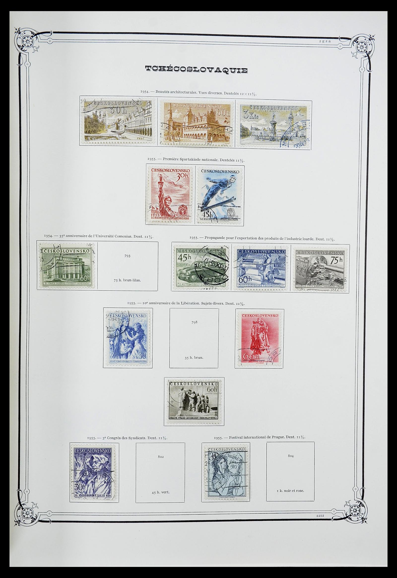 34628 037 - Postzegelverzameling 34628 Tsjechoslowakije 1918-1985.