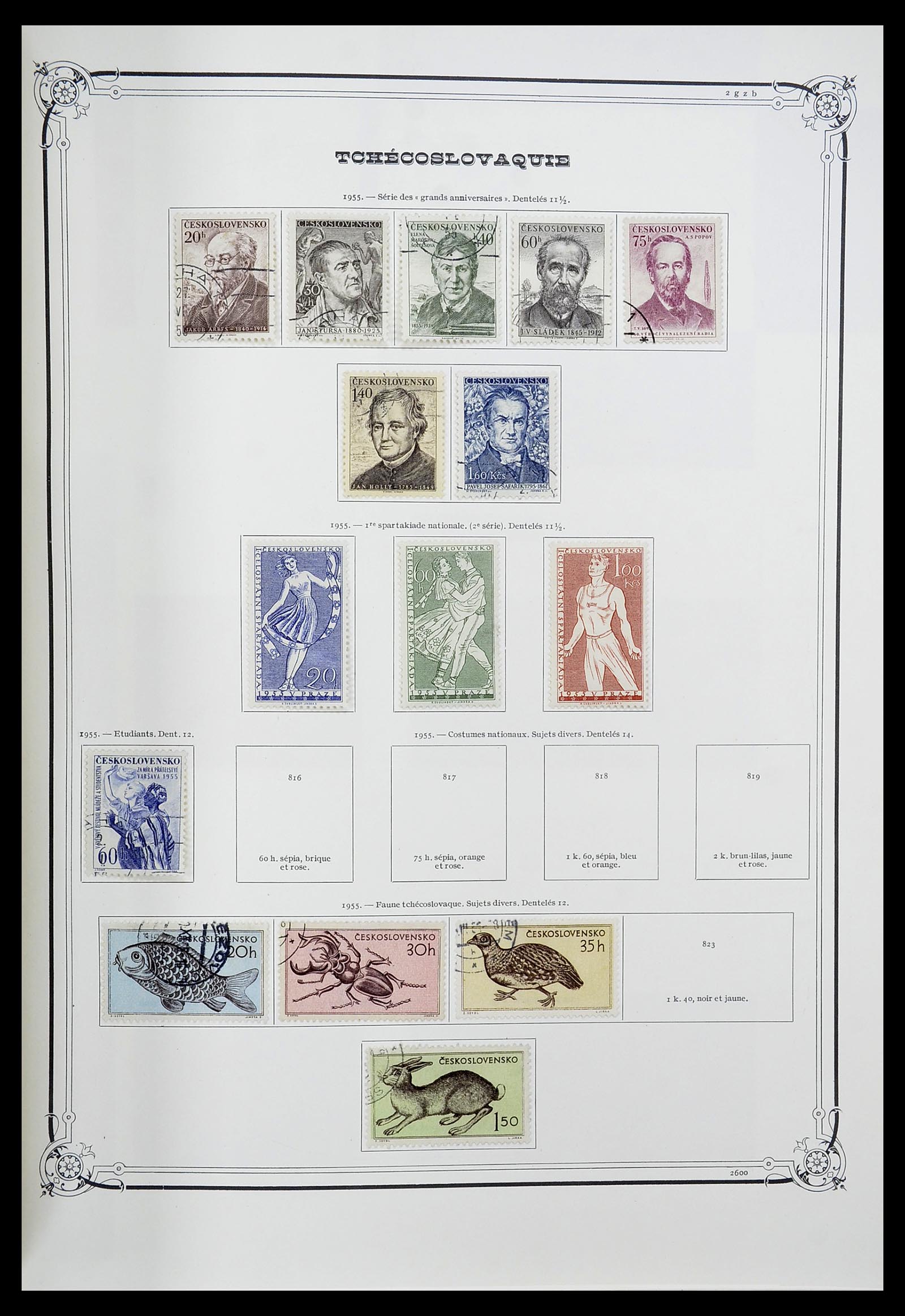 34628 038 - Postzegelverzameling 34628 Tsjechoslowakije 1918-1985.