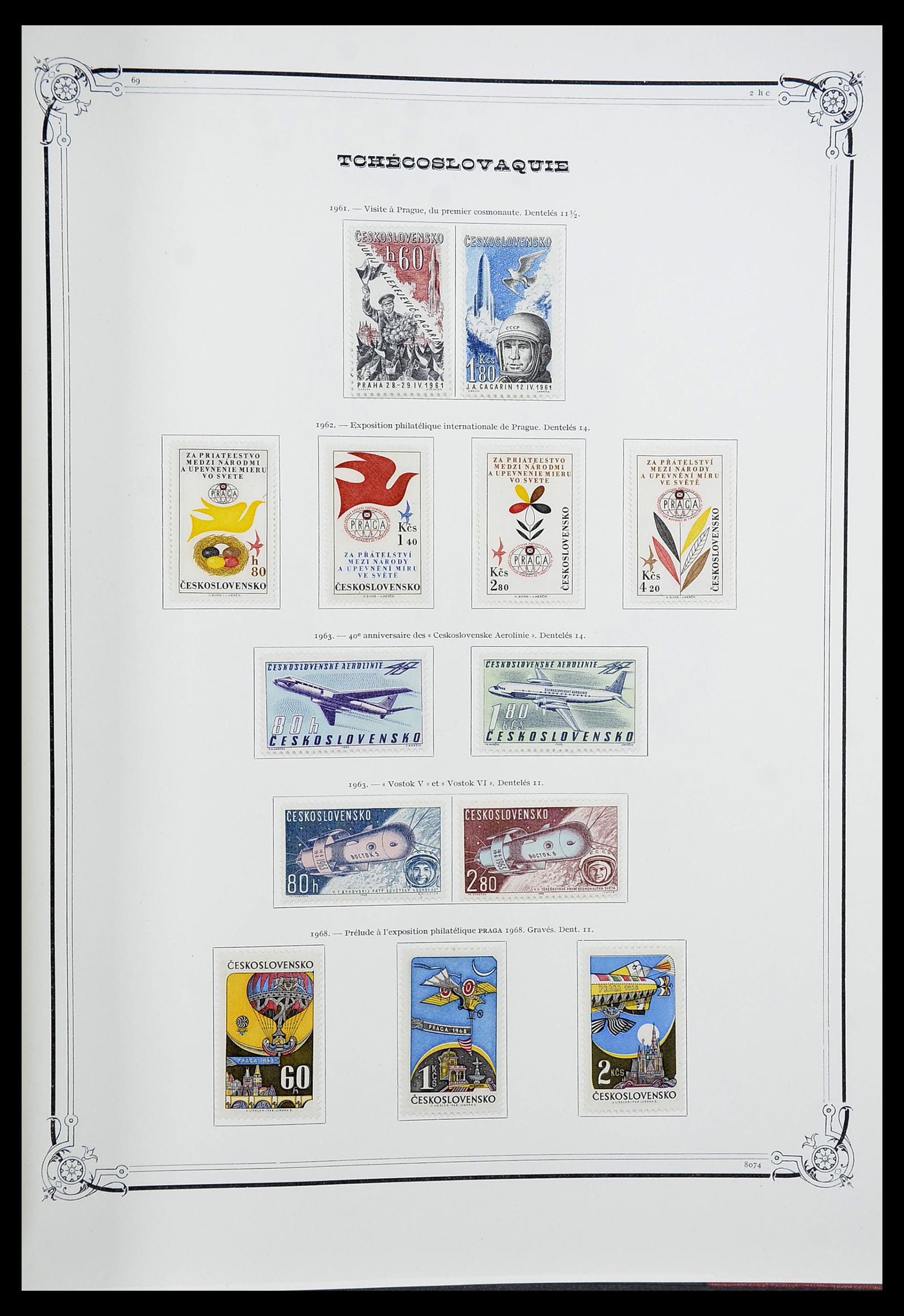 34628 044 - Postzegelverzameling 34628 Tsjechoslowakije 1918-1985.