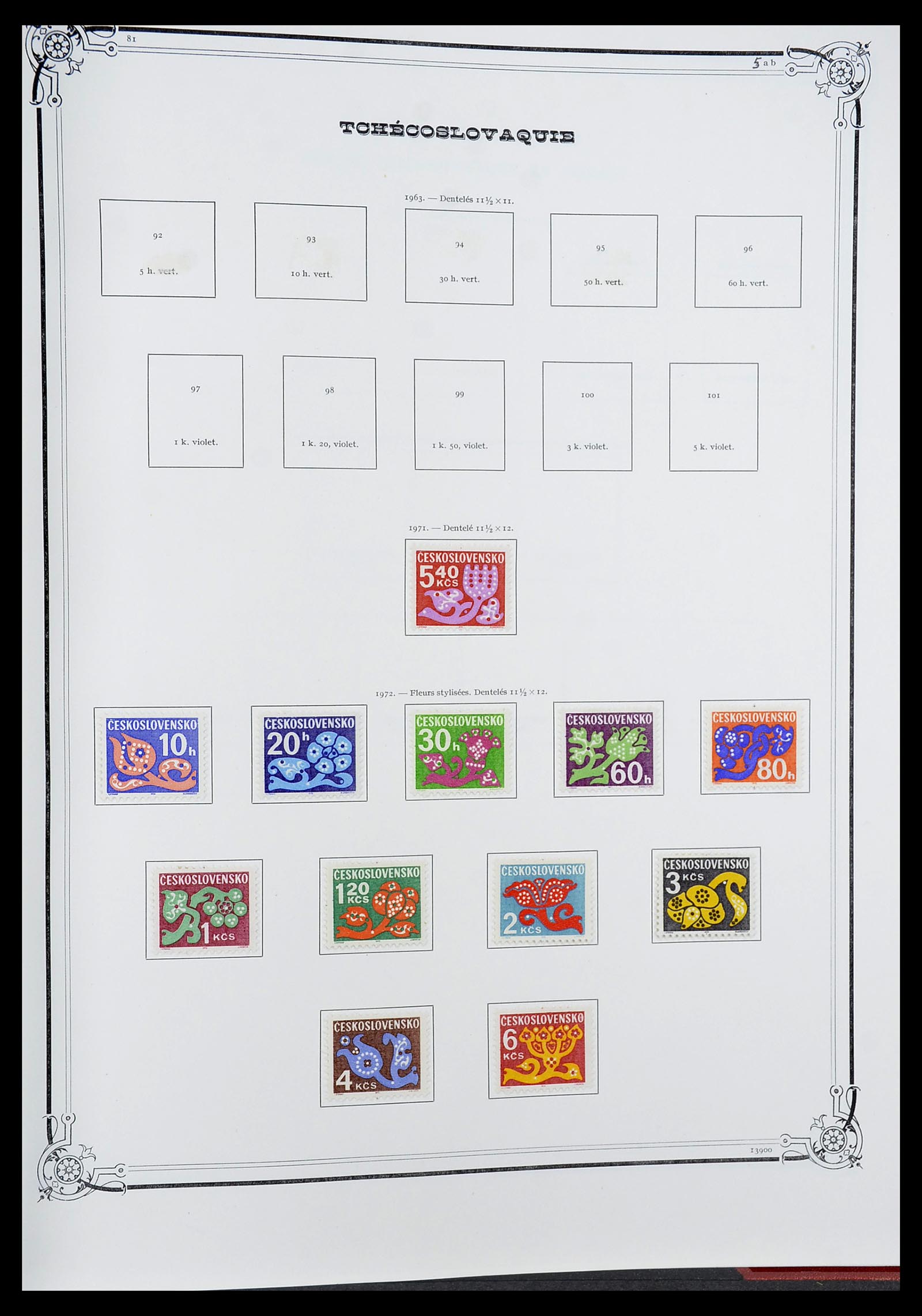 34628 061 - Postzegelverzameling 34628 Tsjechoslowakije 1918-1985.