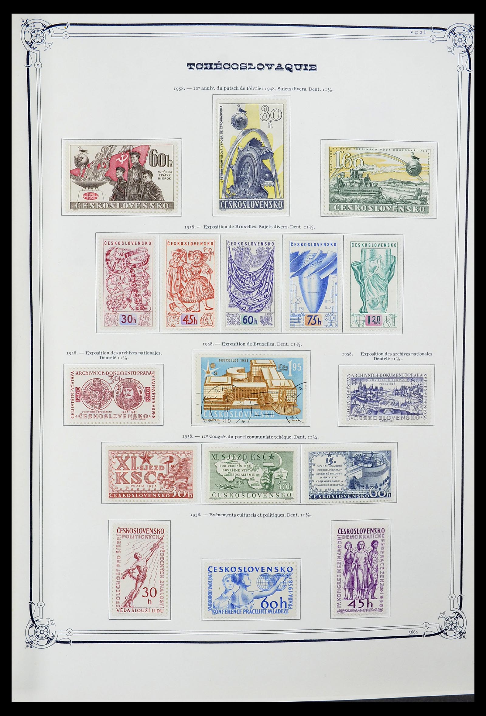 34628 080 - Postzegelverzameling 34628 Tsjechoslowakije 1918-1985.