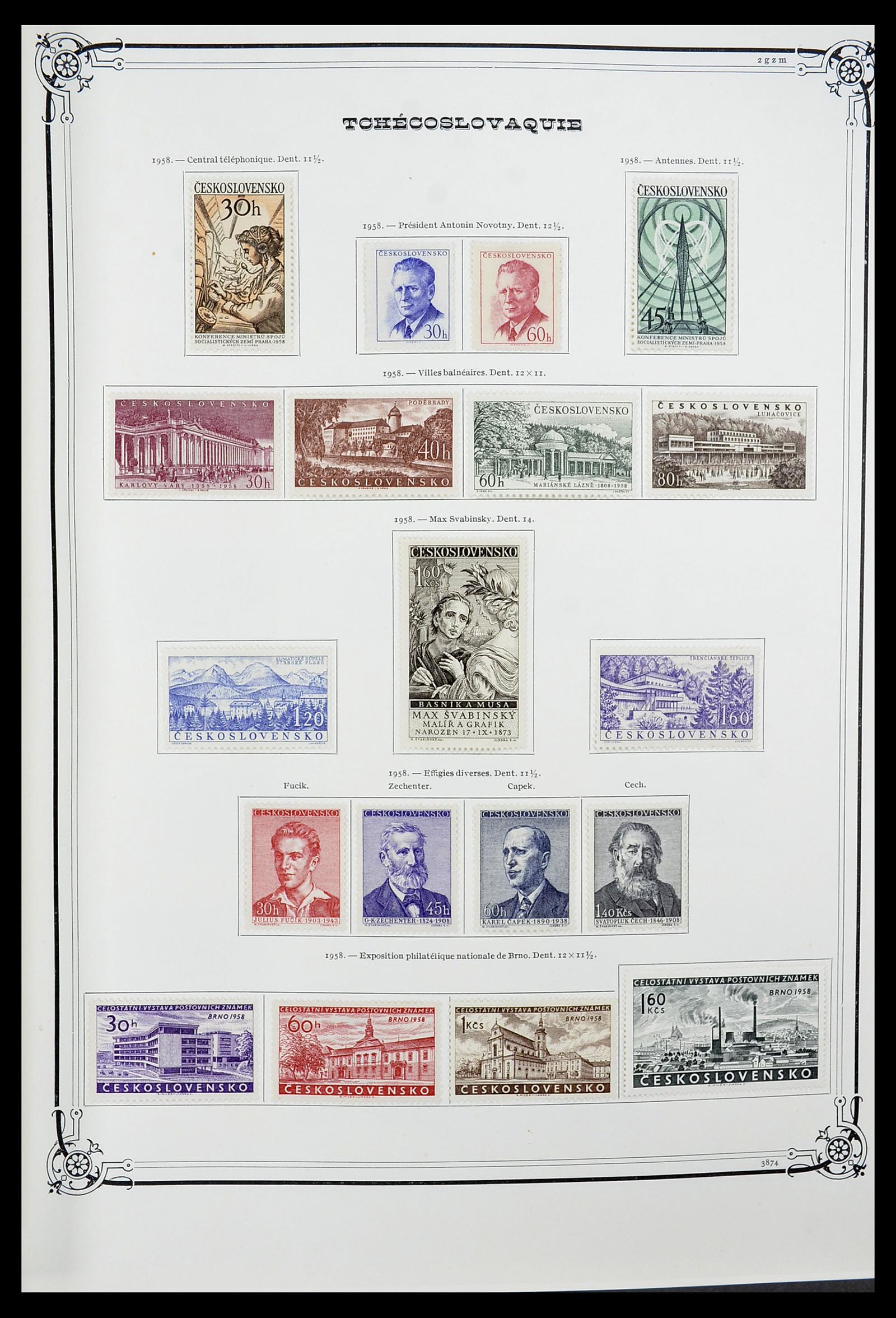 34628 081 - Postzegelverzameling 34628 Tsjechoslowakije 1918-1985.