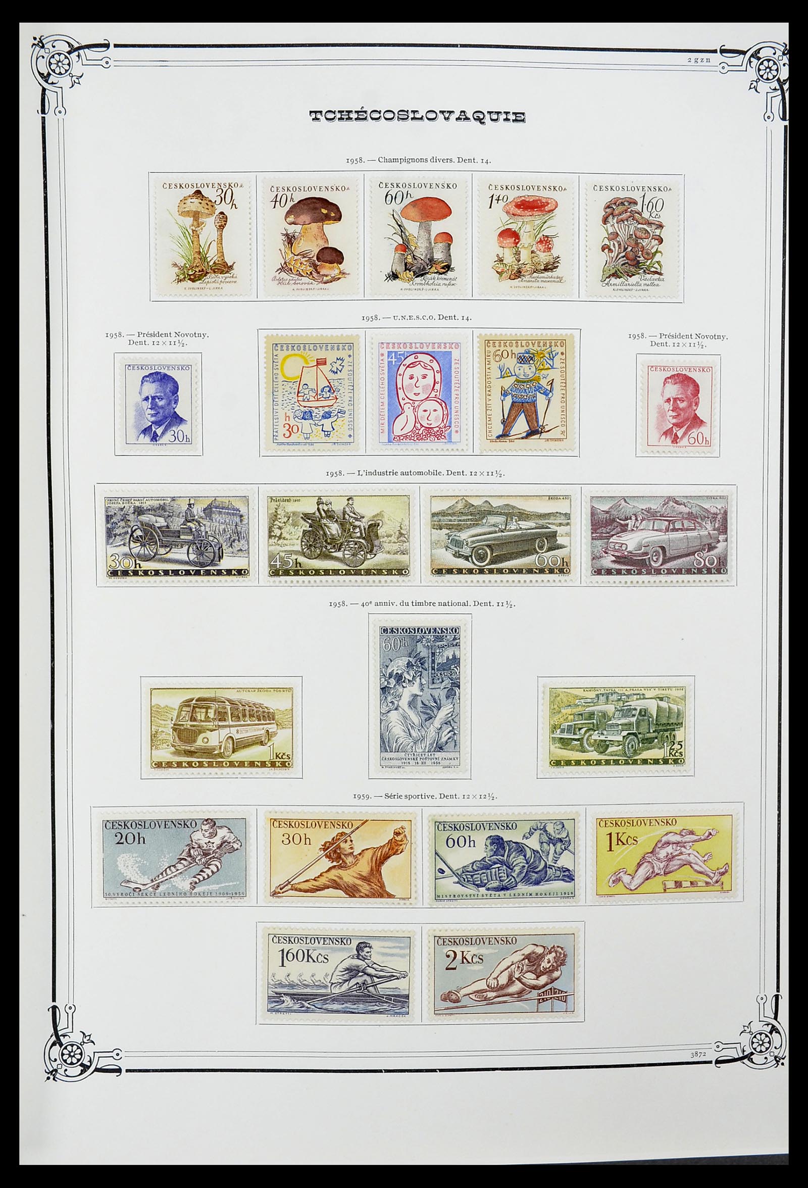 34628 082 - Postzegelverzameling 34628 Tsjechoslowakije 1918-1985.