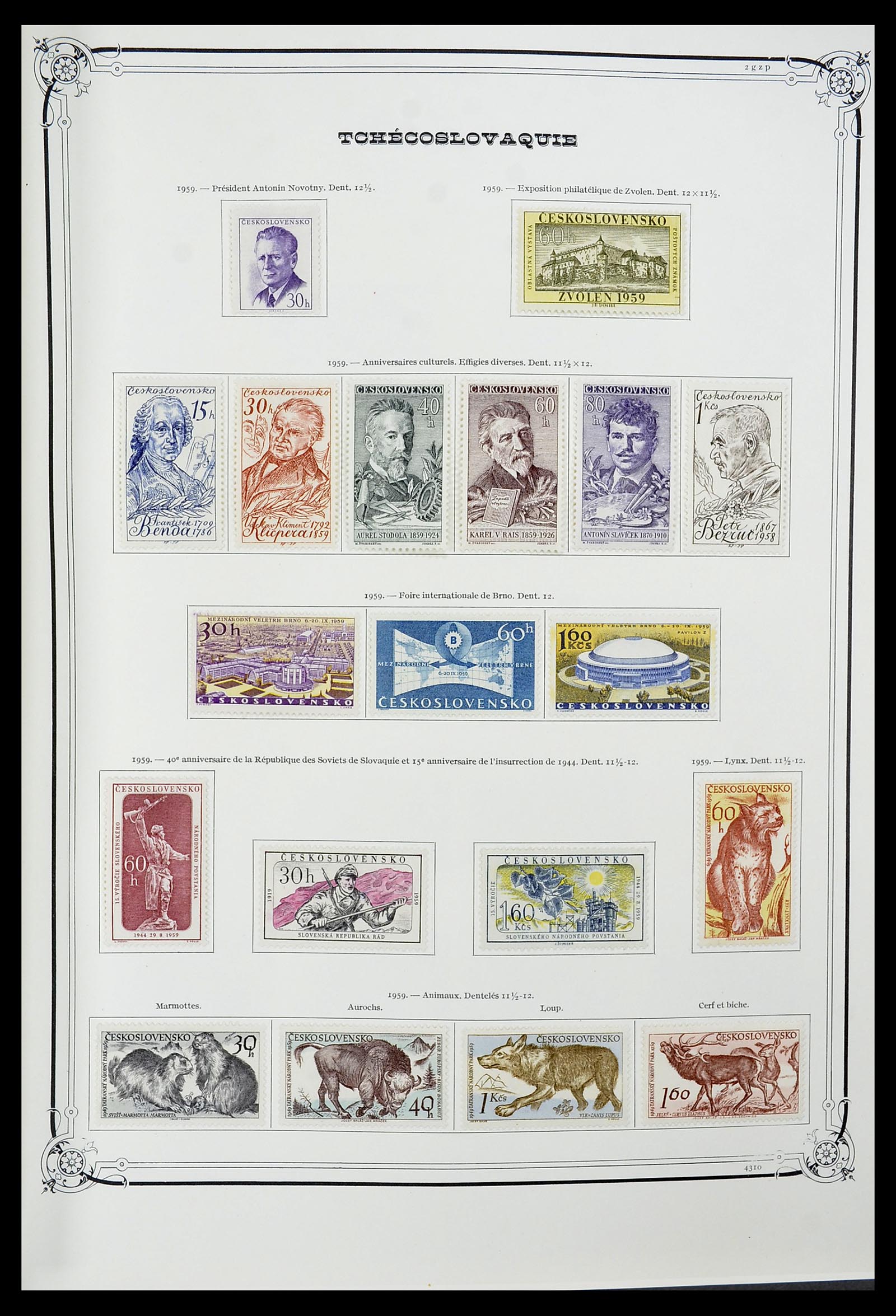 34628 084 - Postzegelverzameling 34628 Tsjechoslowakije 1918-1985.