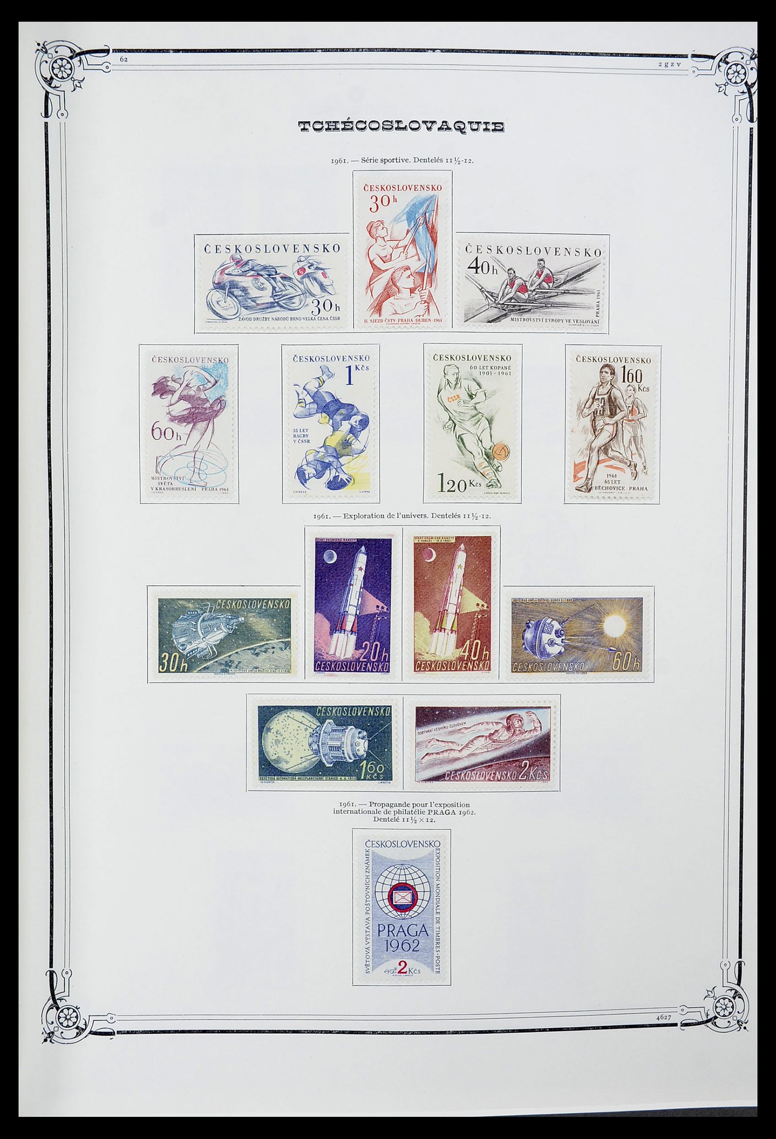 34628 090 - Postzegelverzameling 34628 Tsjechoslowakije 1918-1985.