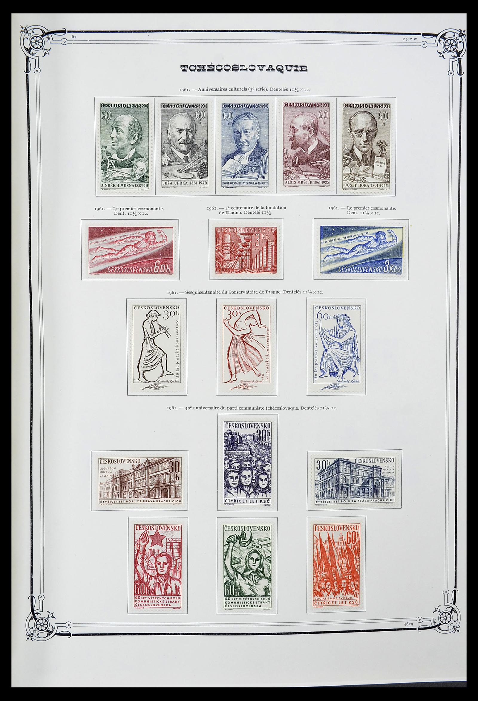 34628 091 - Postzegelverzameling 34628 Tsjechoslowakije 1918-1985.