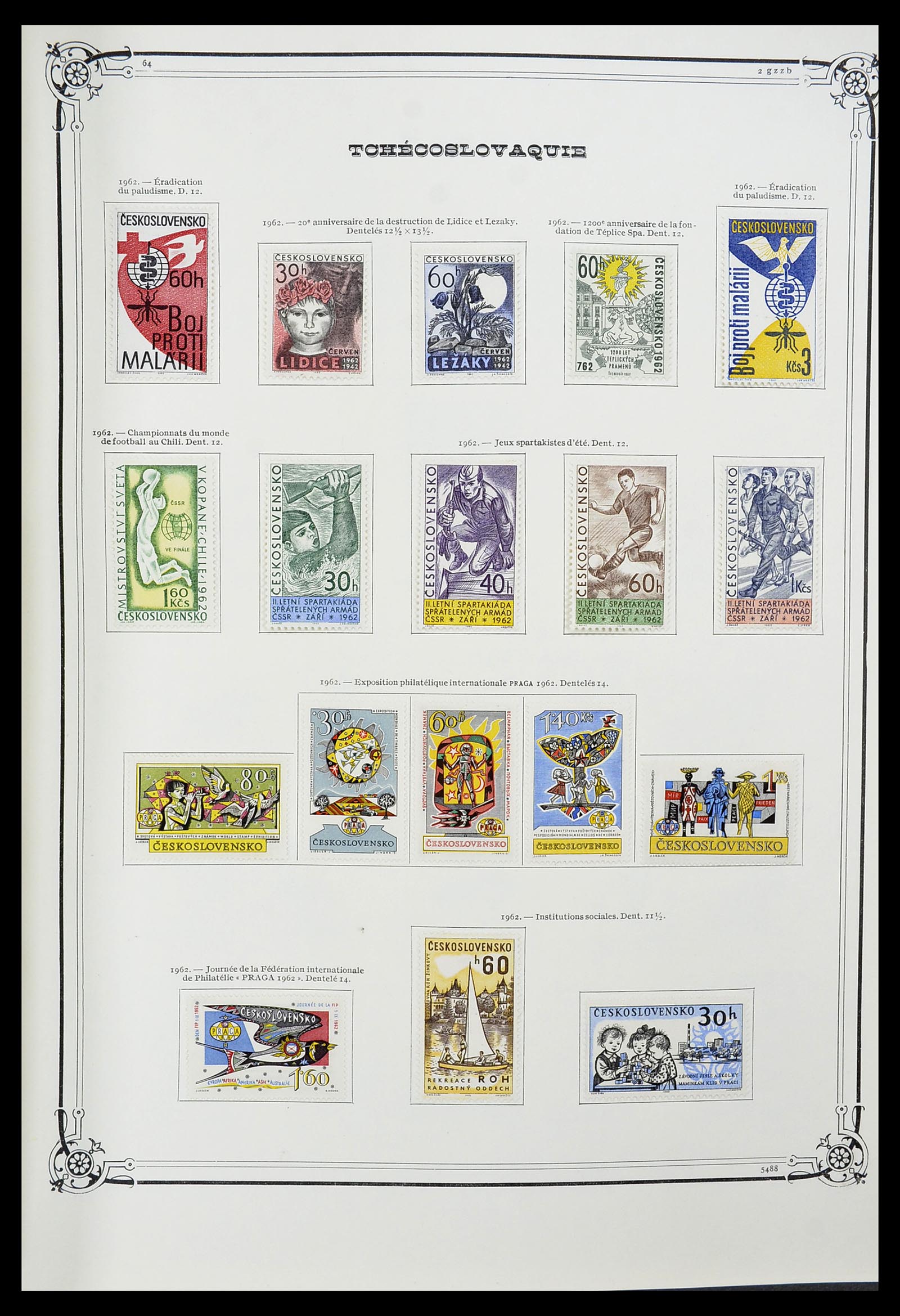 34628 096 - Postzegelverzameling 34628 Tsjechoslowakije 1918-1985.