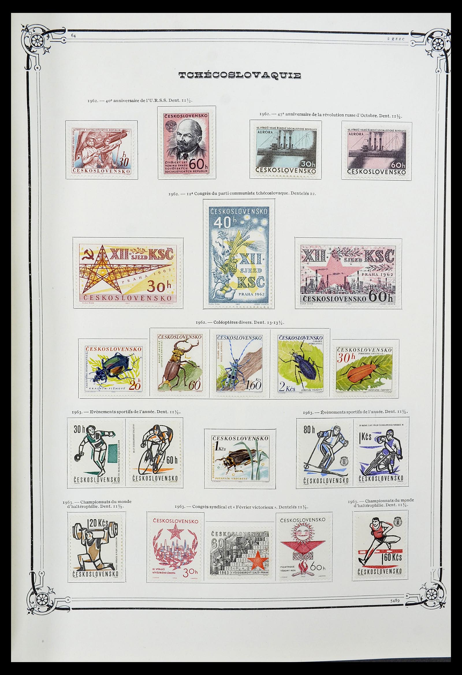 34628 097 - Postzegelverzameling 34628 Tsjechoslowakije 1918-1985.