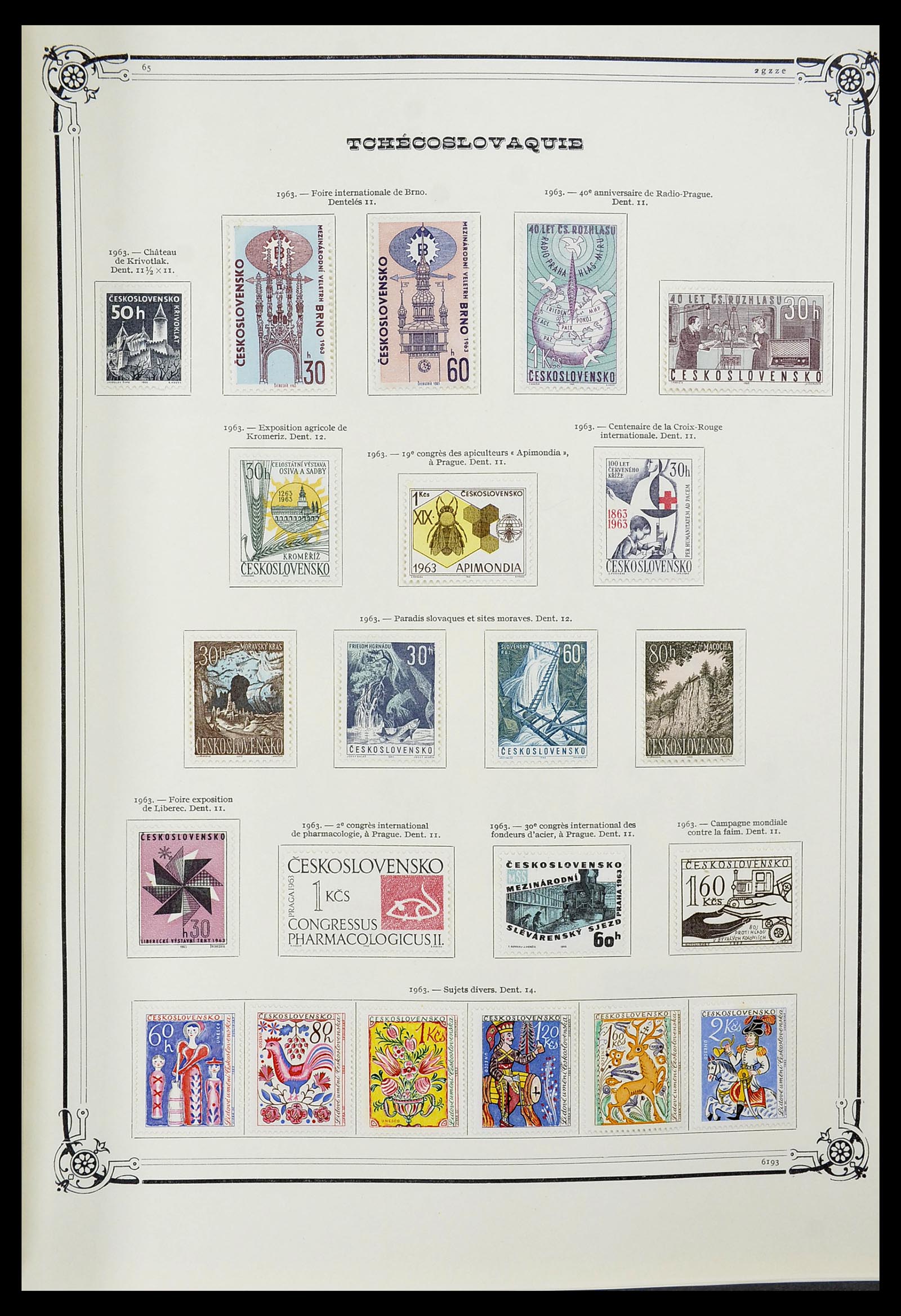 34628 099 - Postzegelverzameling 34628 Tsjechoslowakije 1918-1985.