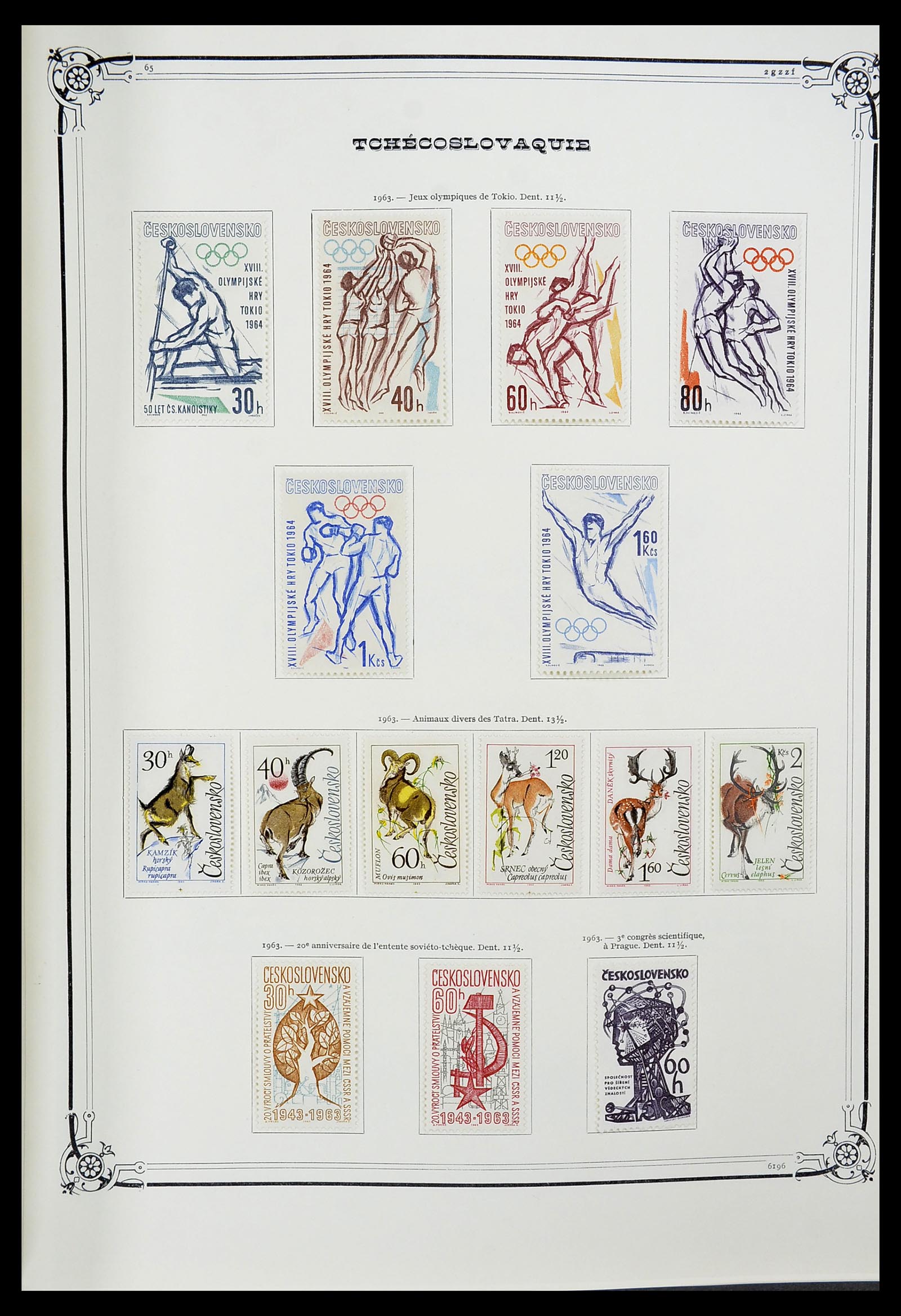 34628 100 - Postzegelverzameling 34628 Tsjechoslowakije 1918-1985.