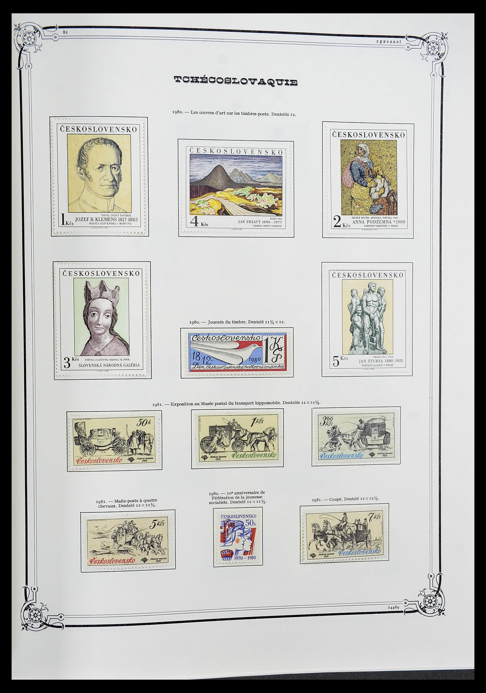 34628 182 - Postzegelverzameling 34628 Tsjechoslowakije 1918-1985.