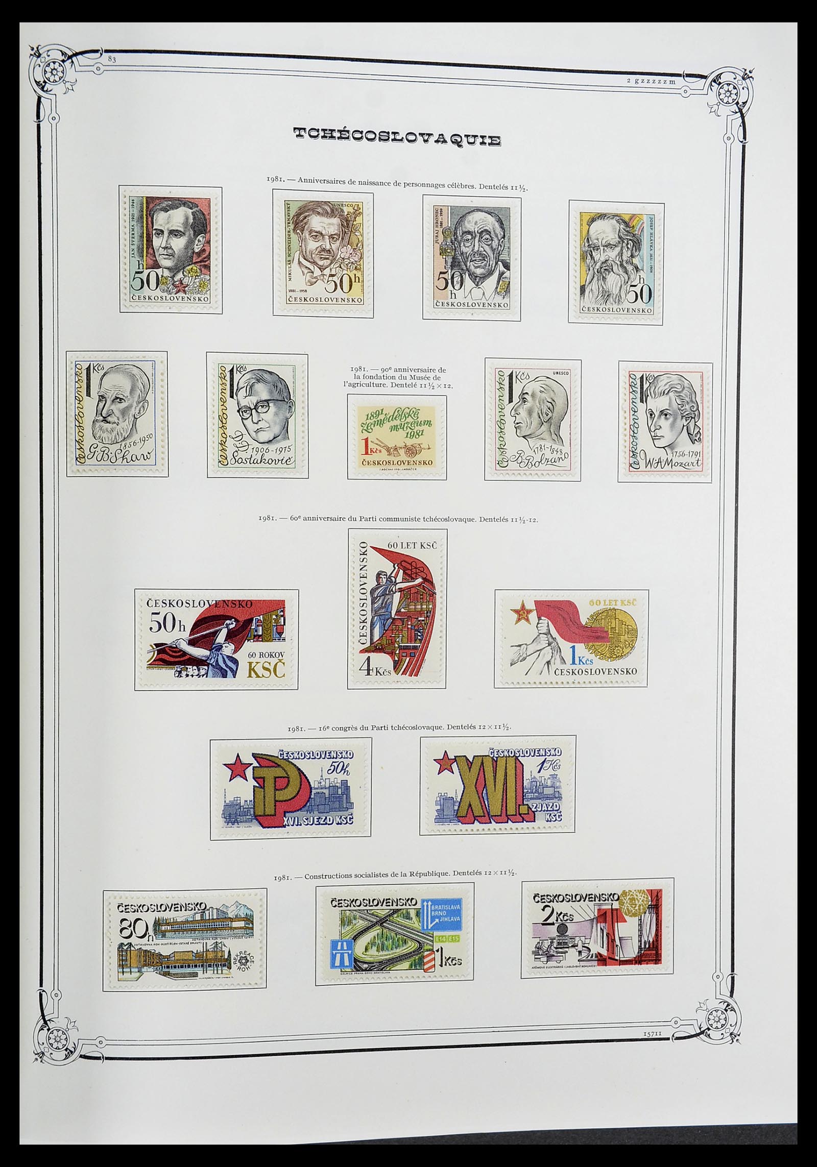 34628 183 - Postzegelverzameling 34628 Tsjechoslowakije 1918-1985.