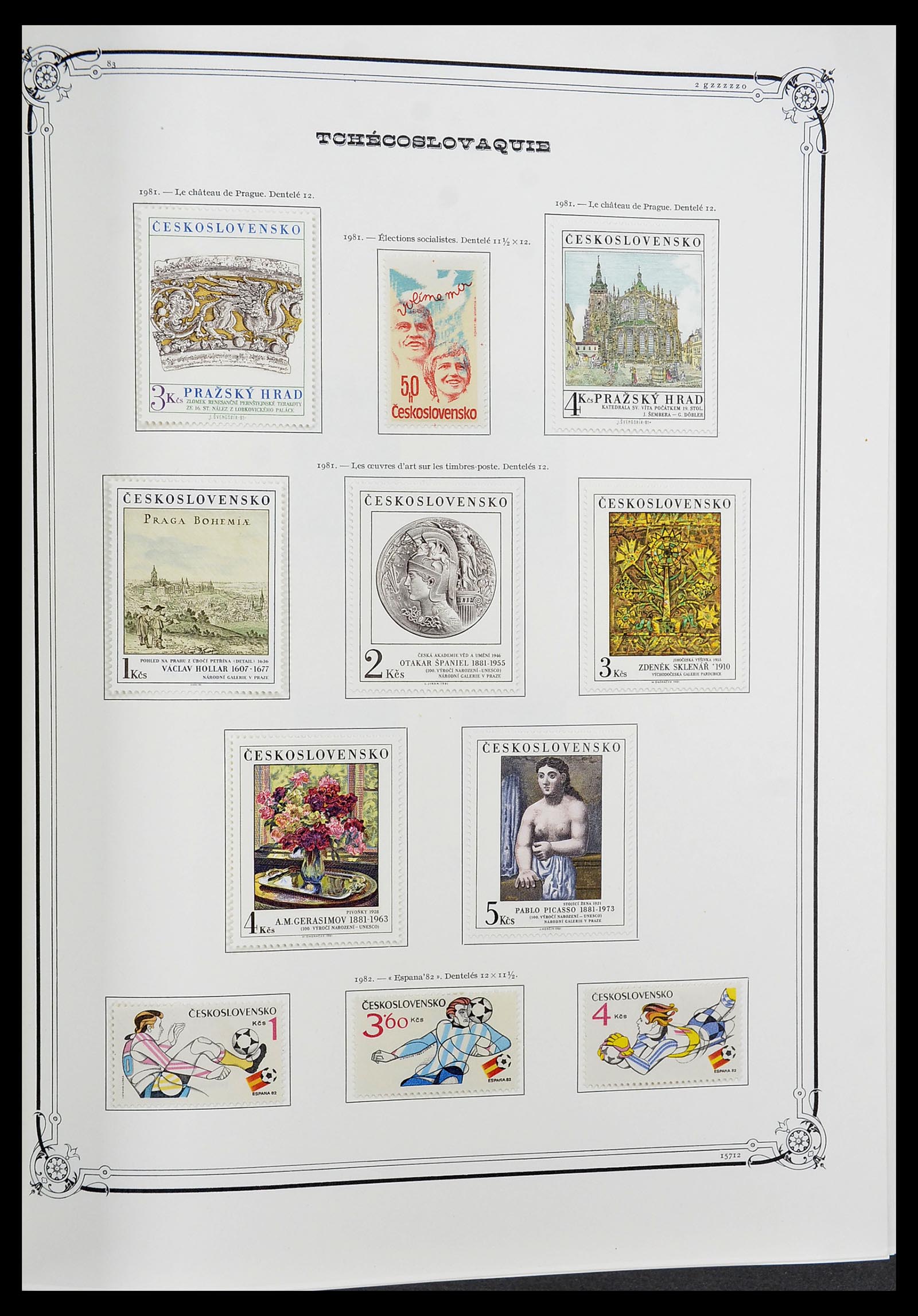 34628 185 - Postzegelverzameling 34628 Tsjechoslowakije 1918-1985.