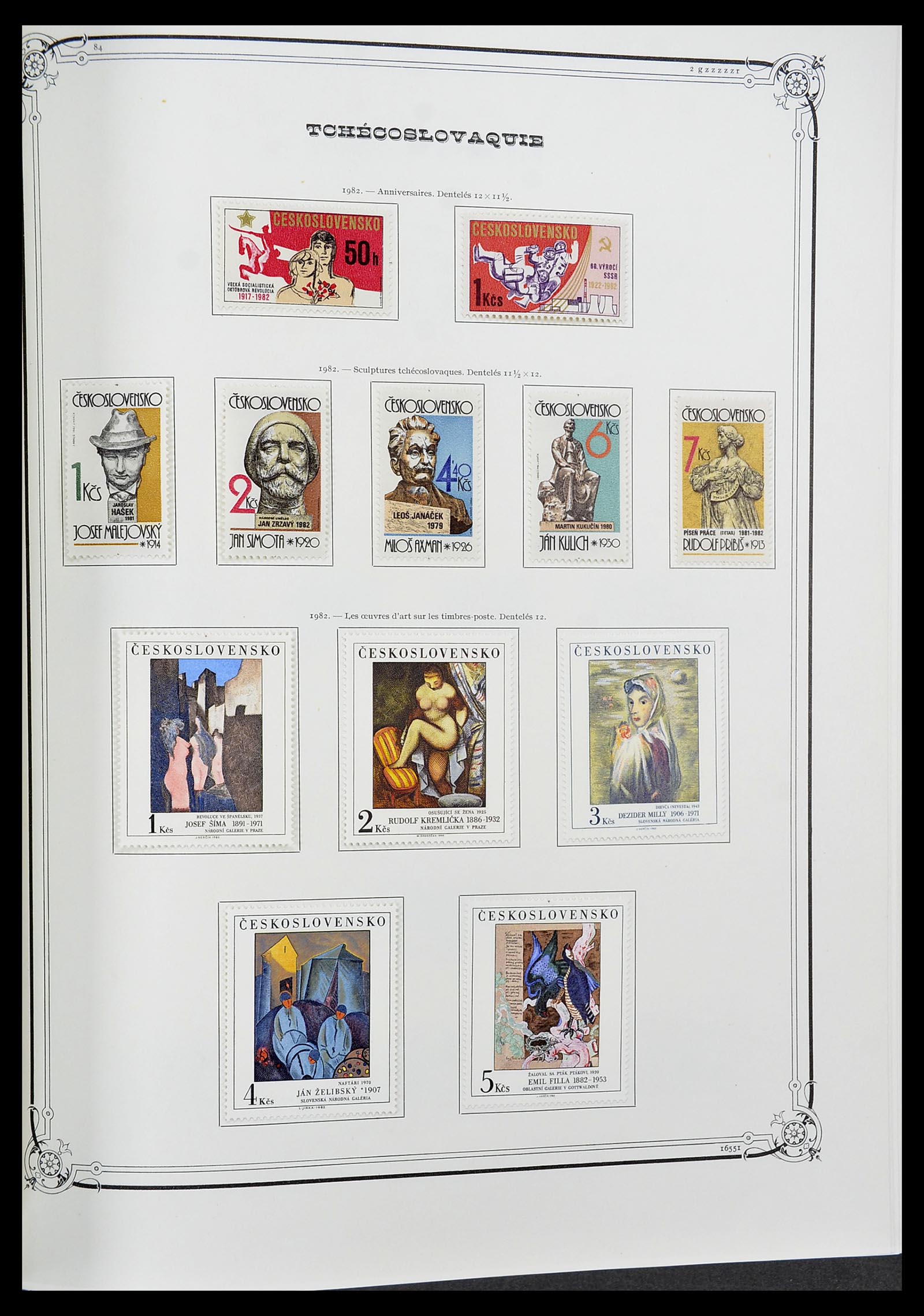 34628 189 - Postzegelverzameling 34628 Tsjechoslowakije 1918-1985.