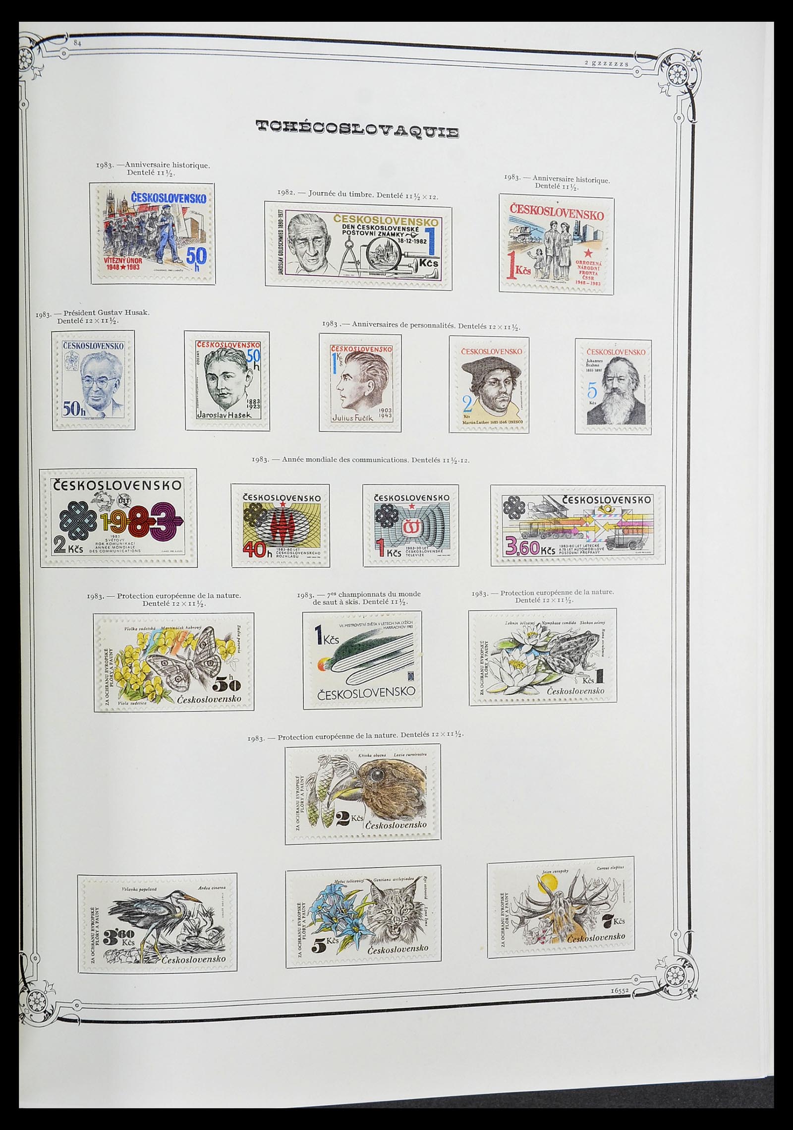 34628 190 - Postzegelverzameling 34628 Tsjechoslowakije 1918-1985.