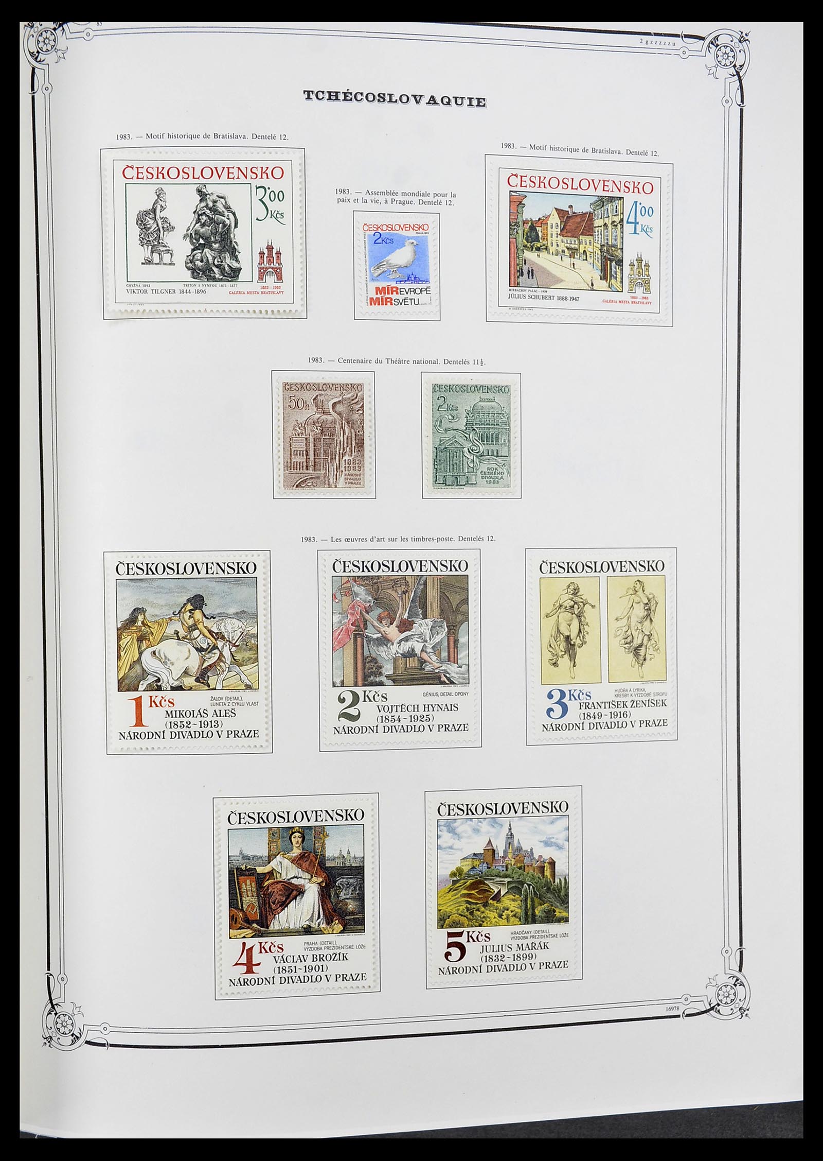 34628 192 - Postzegelverzameling 34628 Tsjechoslowakije 1918-1985.
